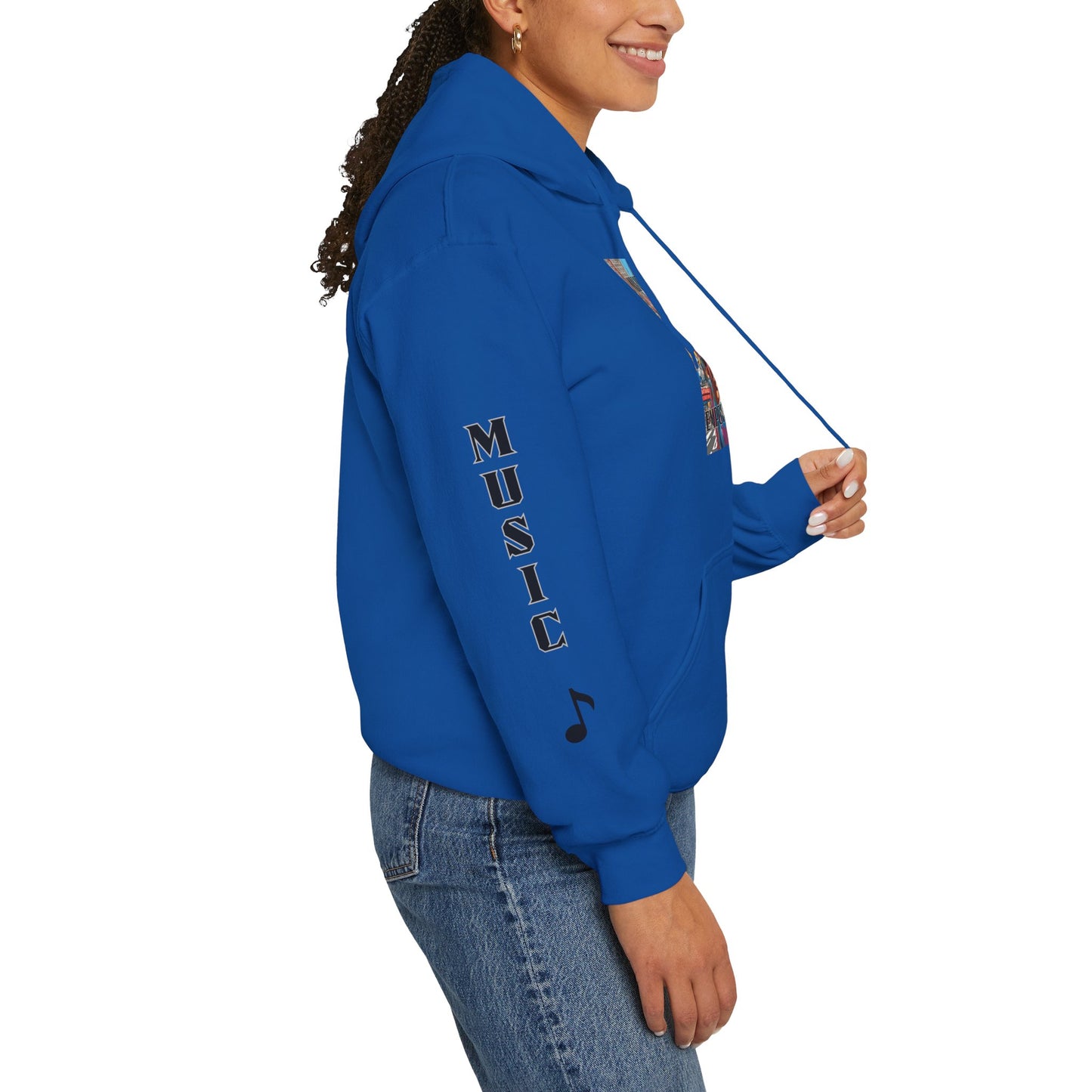 Hooded Sweatshirt Music Empowers Design