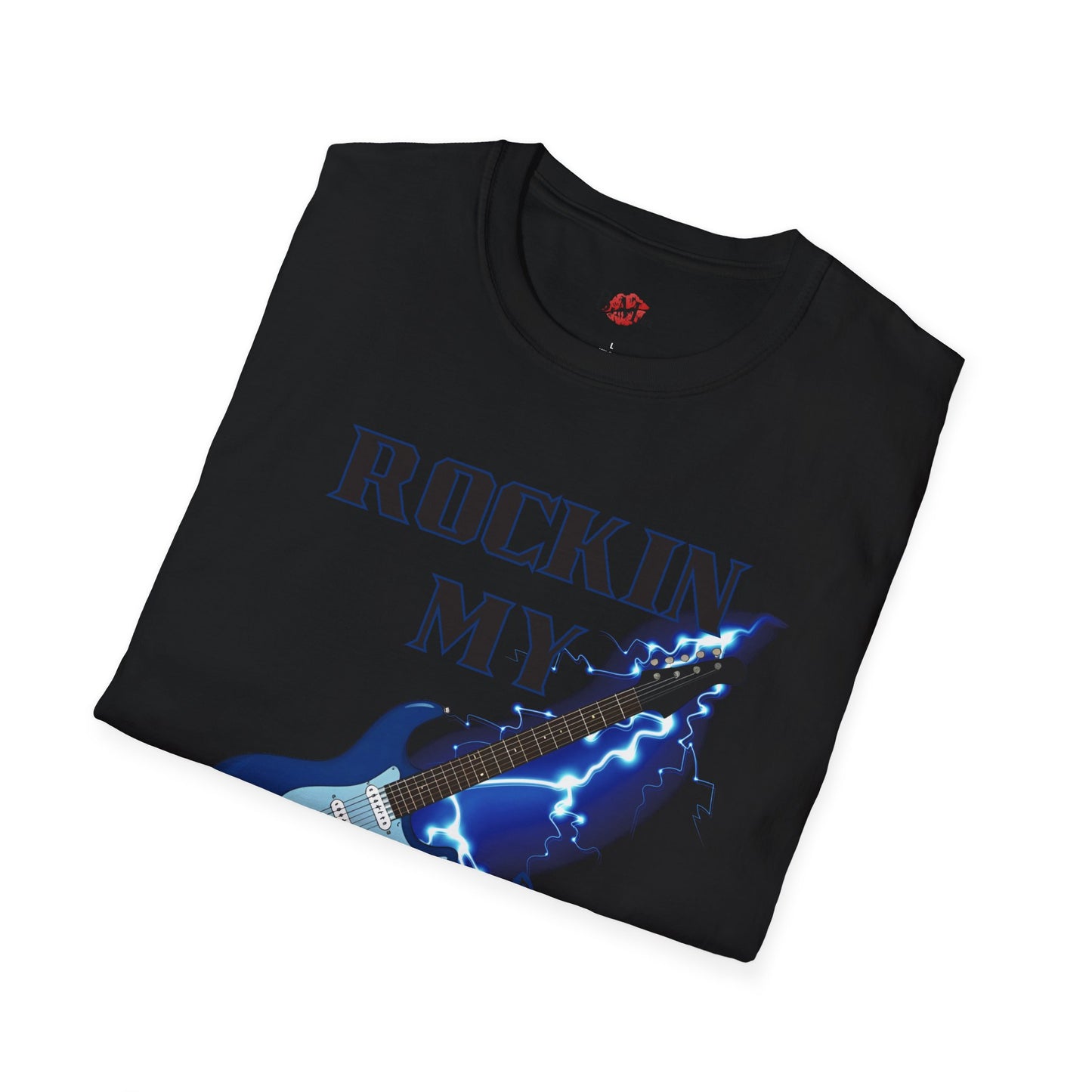 Rockin' My Guitar Unisex Softstyle T-Shirt - Perfect for Music Lovers