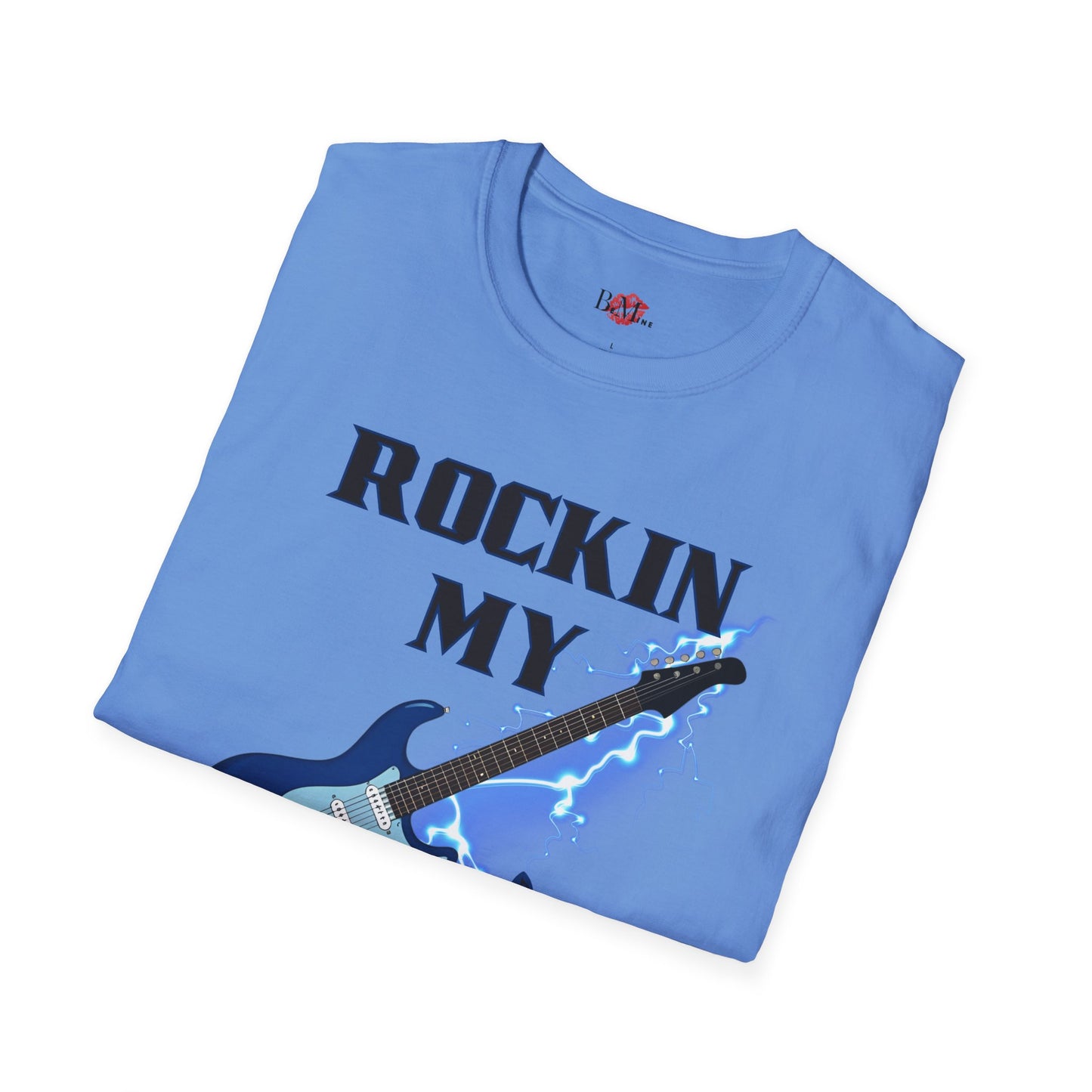 Rockin' My Guitar Unisex Softstyle T-Shirt - Perfect for Music Lovers