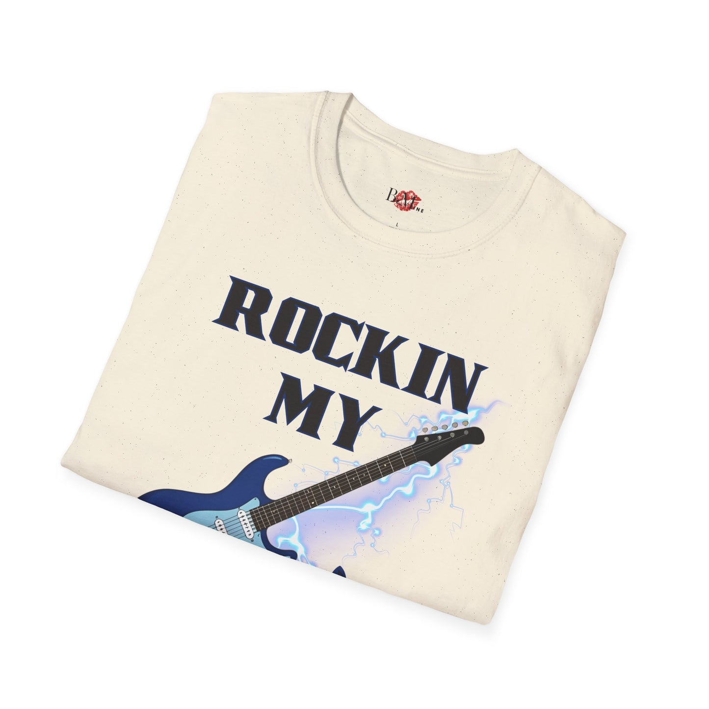 Rockin' My Guitar Unisex Softstyle T-Shirt - Perfect for Music Lovers
