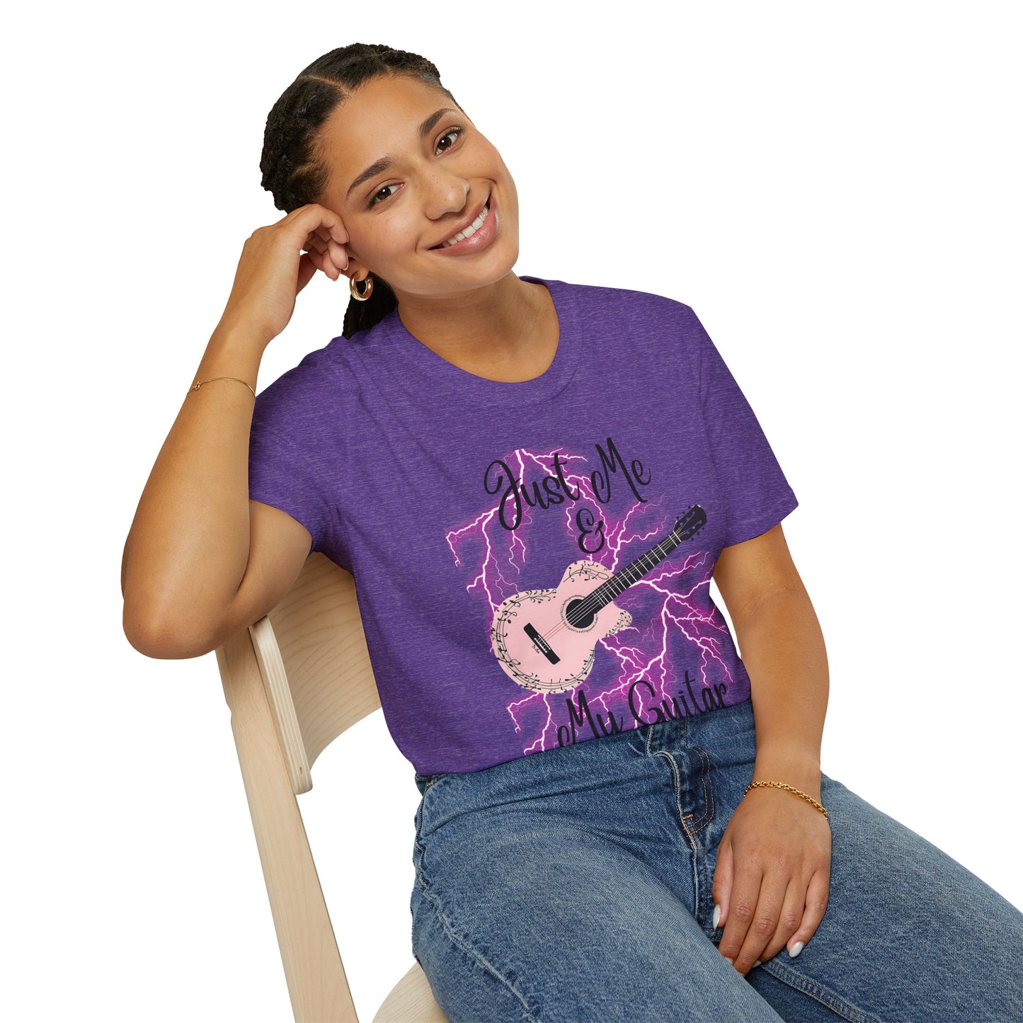 Guitarist Unisex T-Shirt - Just Me And My Guitar Design