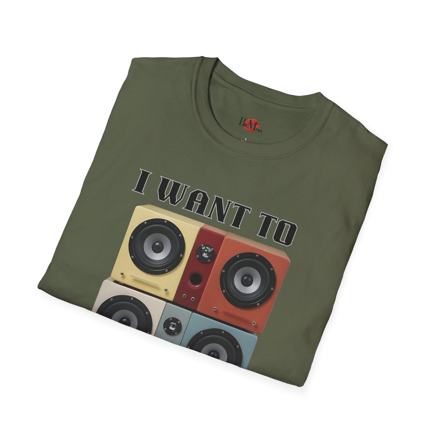 I Want to Pump You Up Unisex Softstyle T-Shirt - Fun Graphic Tee for Music Lovers