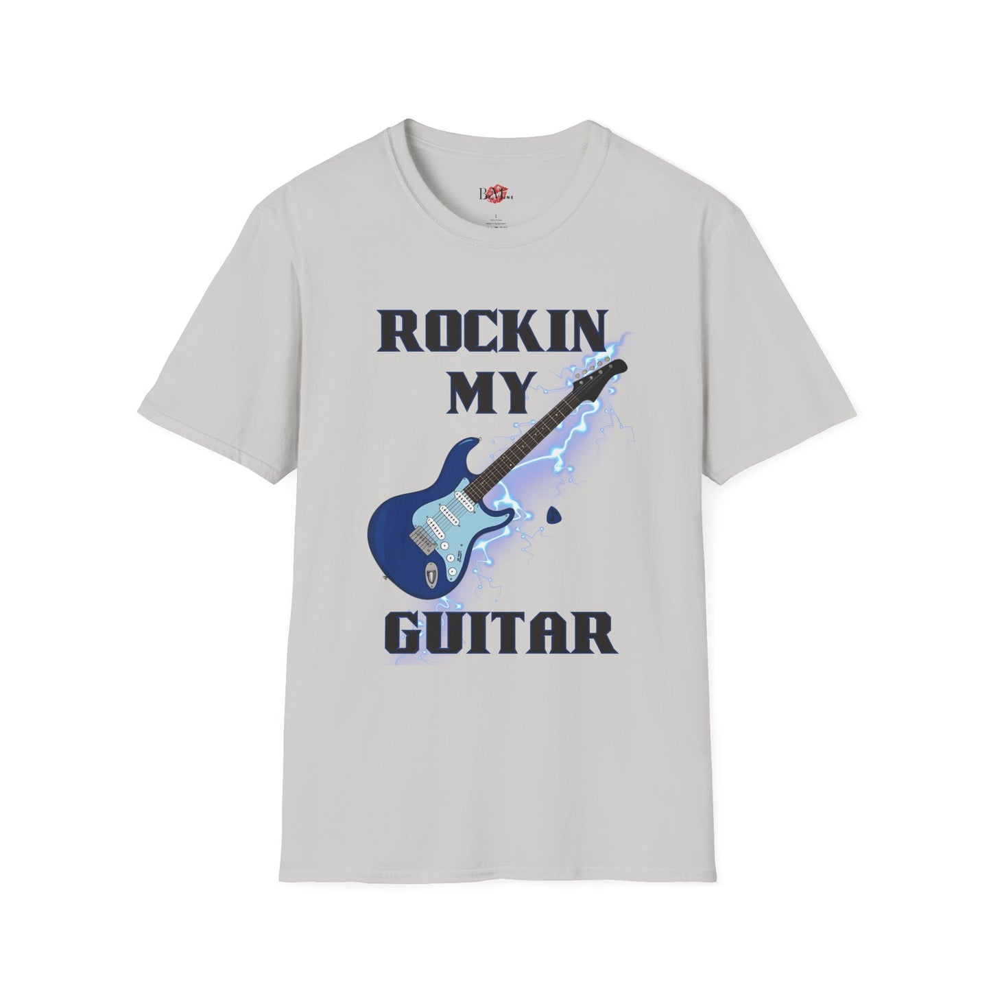 Rockin' My Guitar Unisex Softstyle T-Shirt - Perfect for Music Lovers