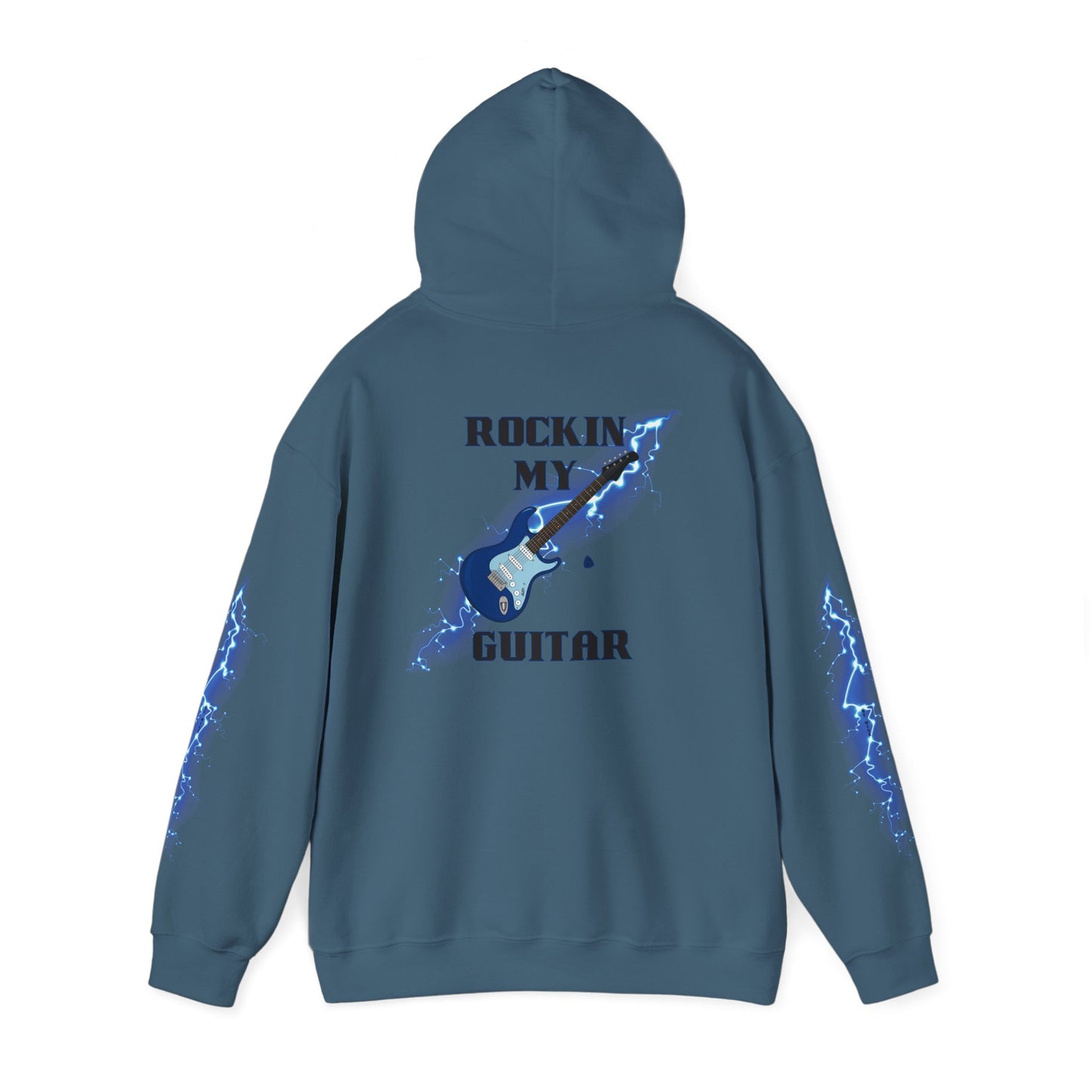 Rockin' My Guitar Hoodie - Unisex Heavy Blend™ Sweatshirt for Music Lovers