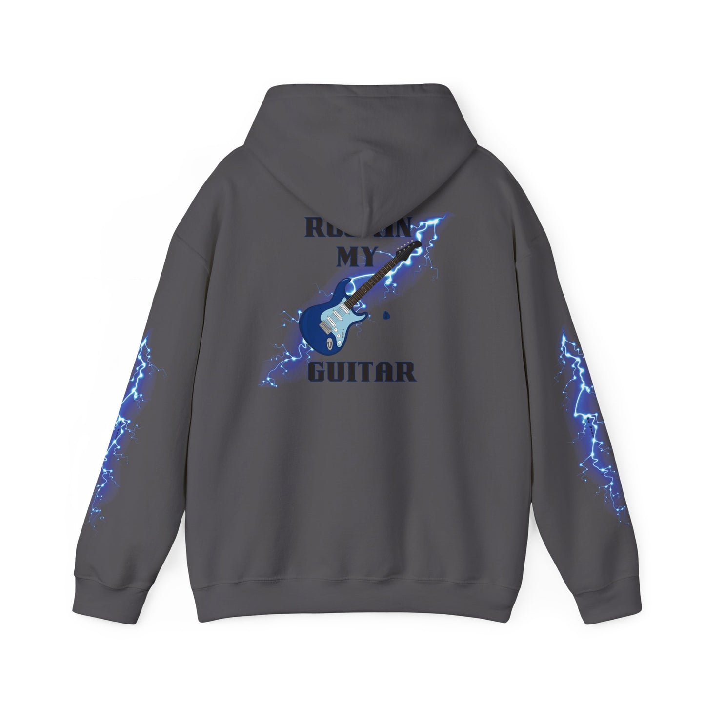 Rockin' My Guitar Hoodie - Unisex Heavy Blend™ Sweatshirt for Music Lovers