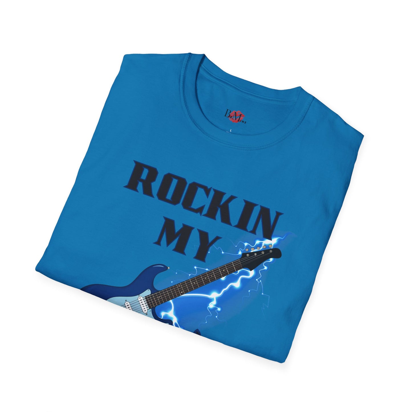 Rockin' My Guitar Unisex Softstyle T-Shirt - Perfect for Music Lovers