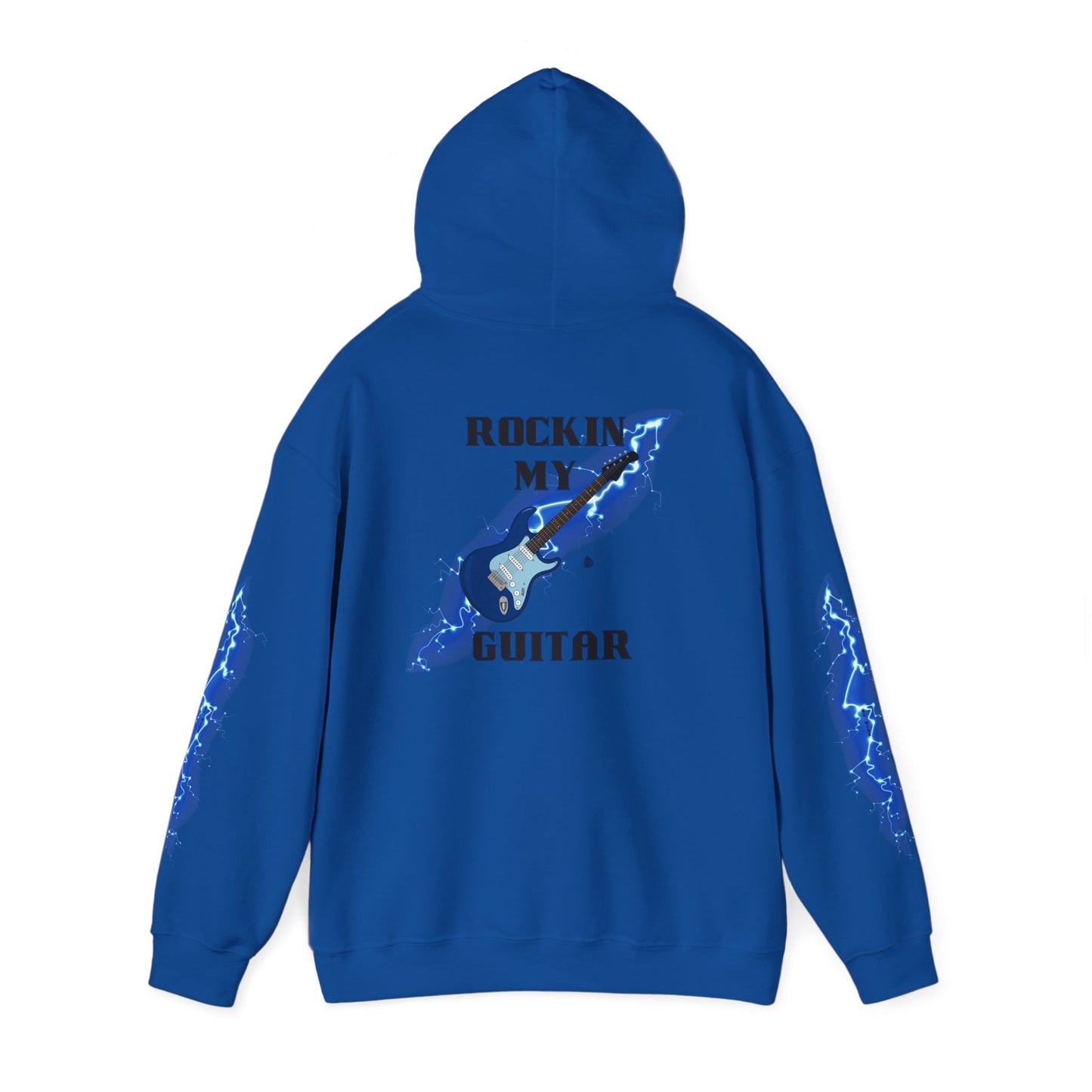 Rockin' My Guitar Hoodie - Unisex Heavy Blend™ Sweatshirt for Music Lovers