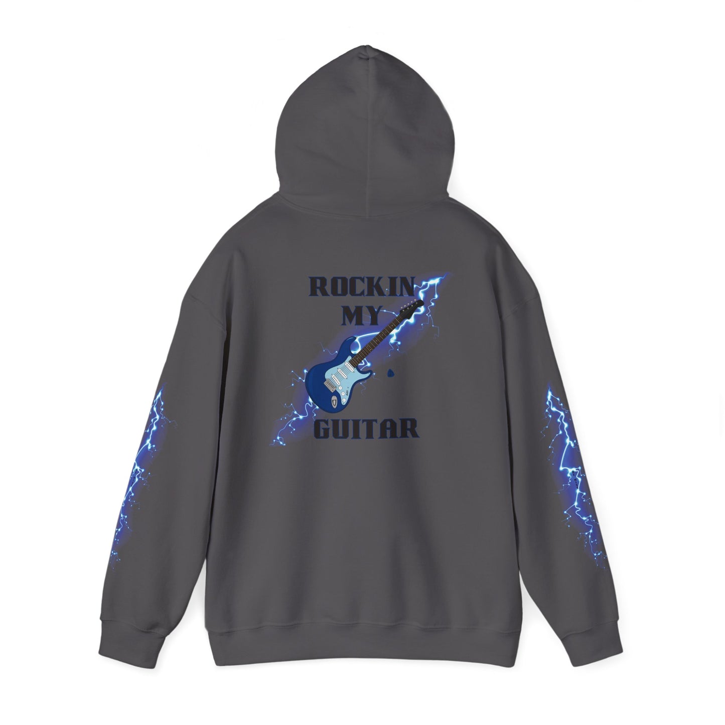 Rockin' My Guitar Hoodie - Unisex Heavy Blend™ Sweatshirt for Music Lovers