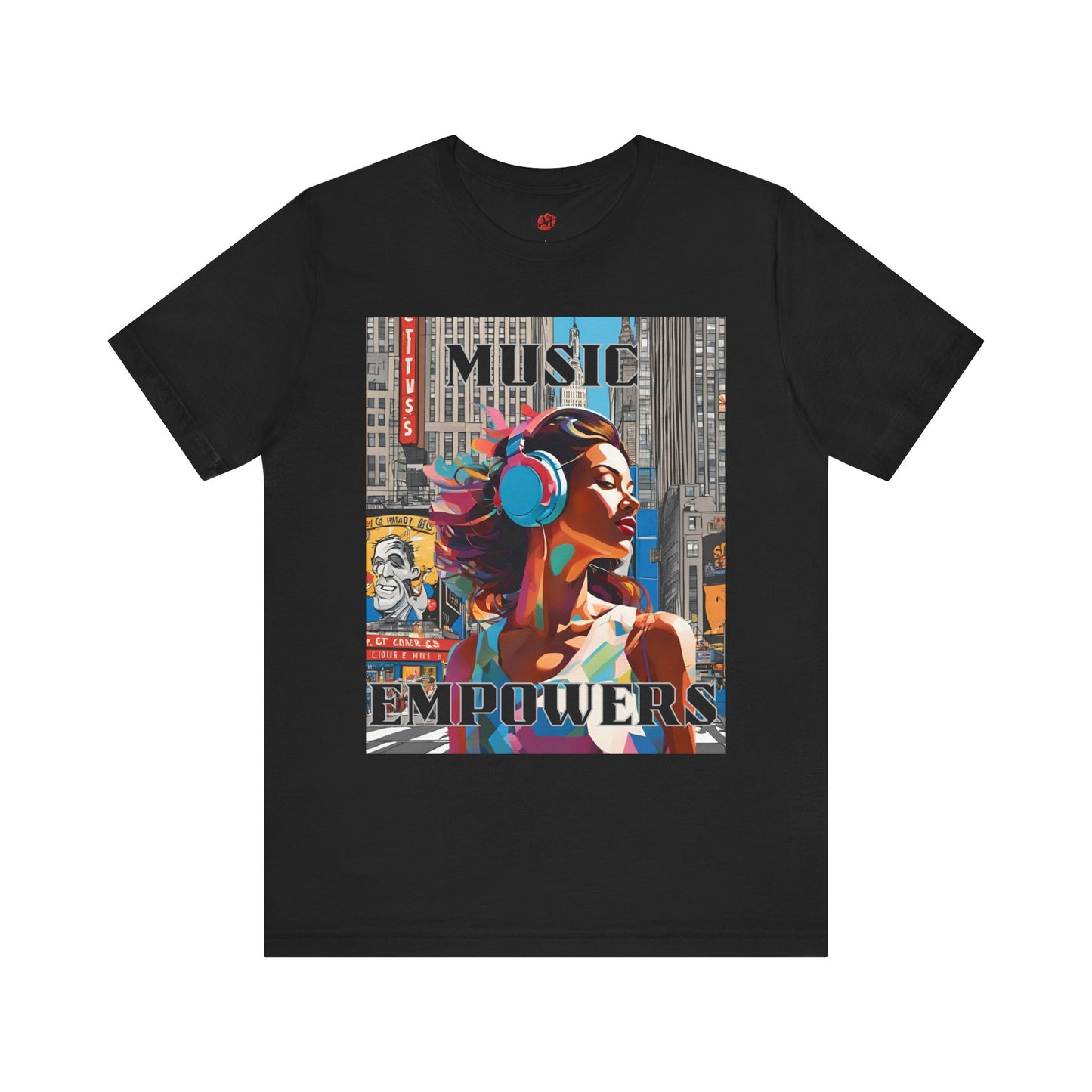 Music Empowers,男女通用平纹针织短袖 T 恤