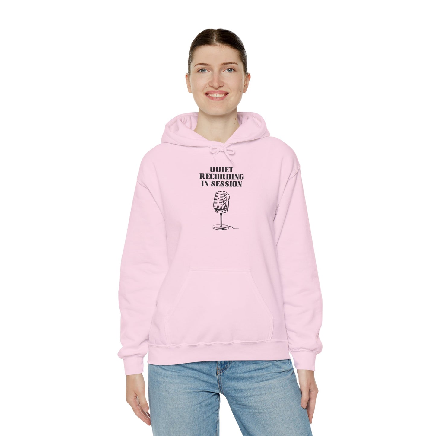 Hooded Sweatshirt Quiet Recording in Session