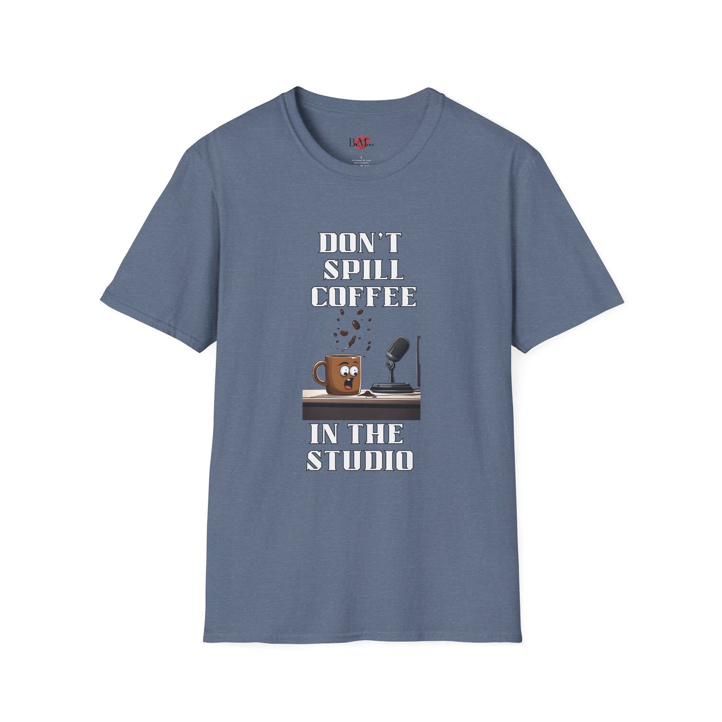 Don't Spill Coffee in the Studio Unisex Softstyle T-Shirt