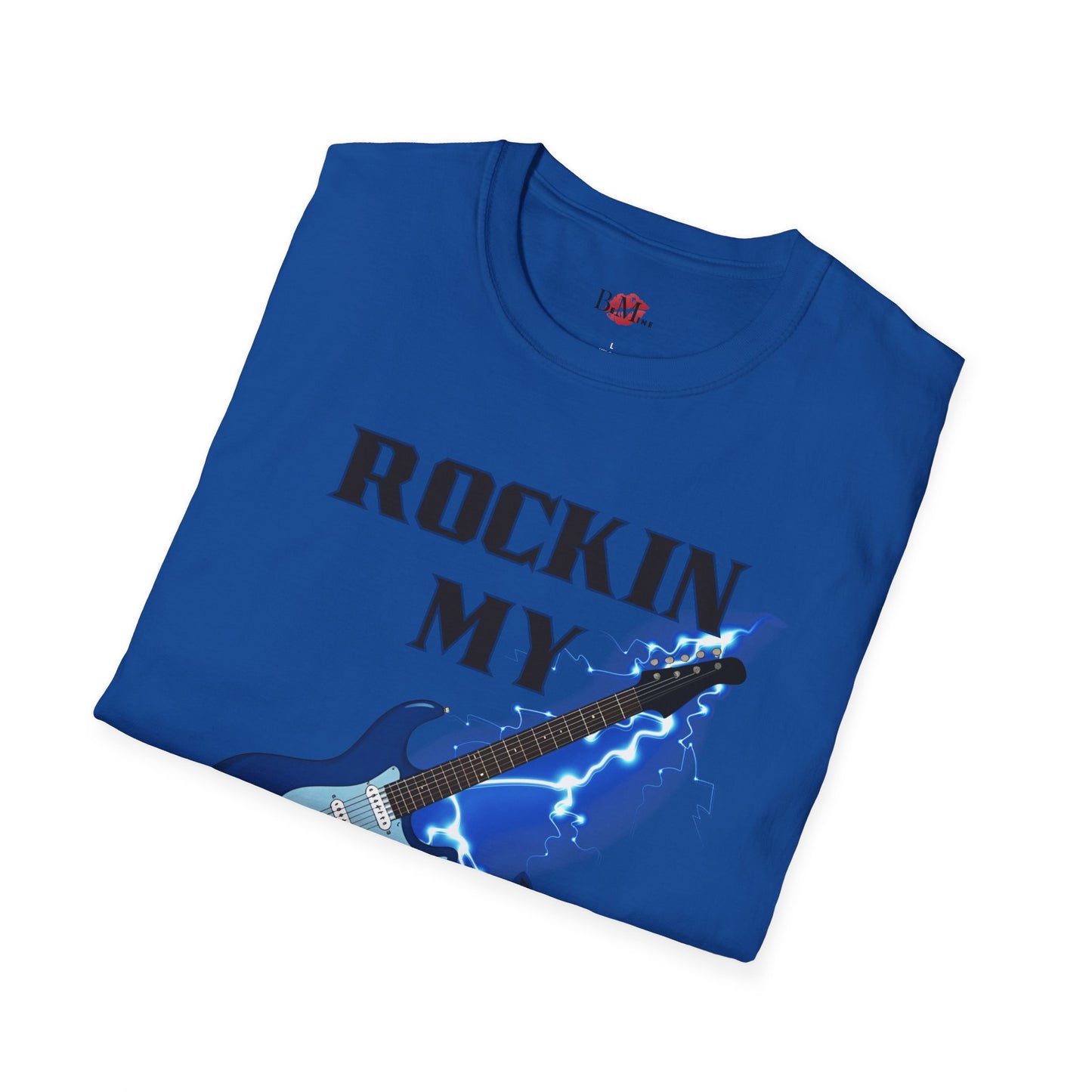 Rockin' My Guitar Unisex Softstyle T-Shirt - Perfect for Music Lovers