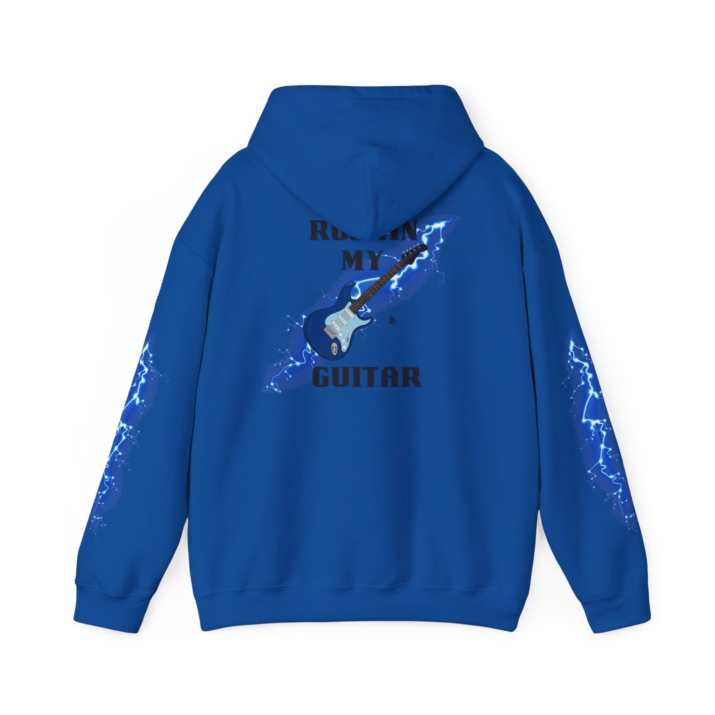 Rockin' My Guitar Hoodie - Unisex Heavy Blend™ Sweatshirt for Music Lovers