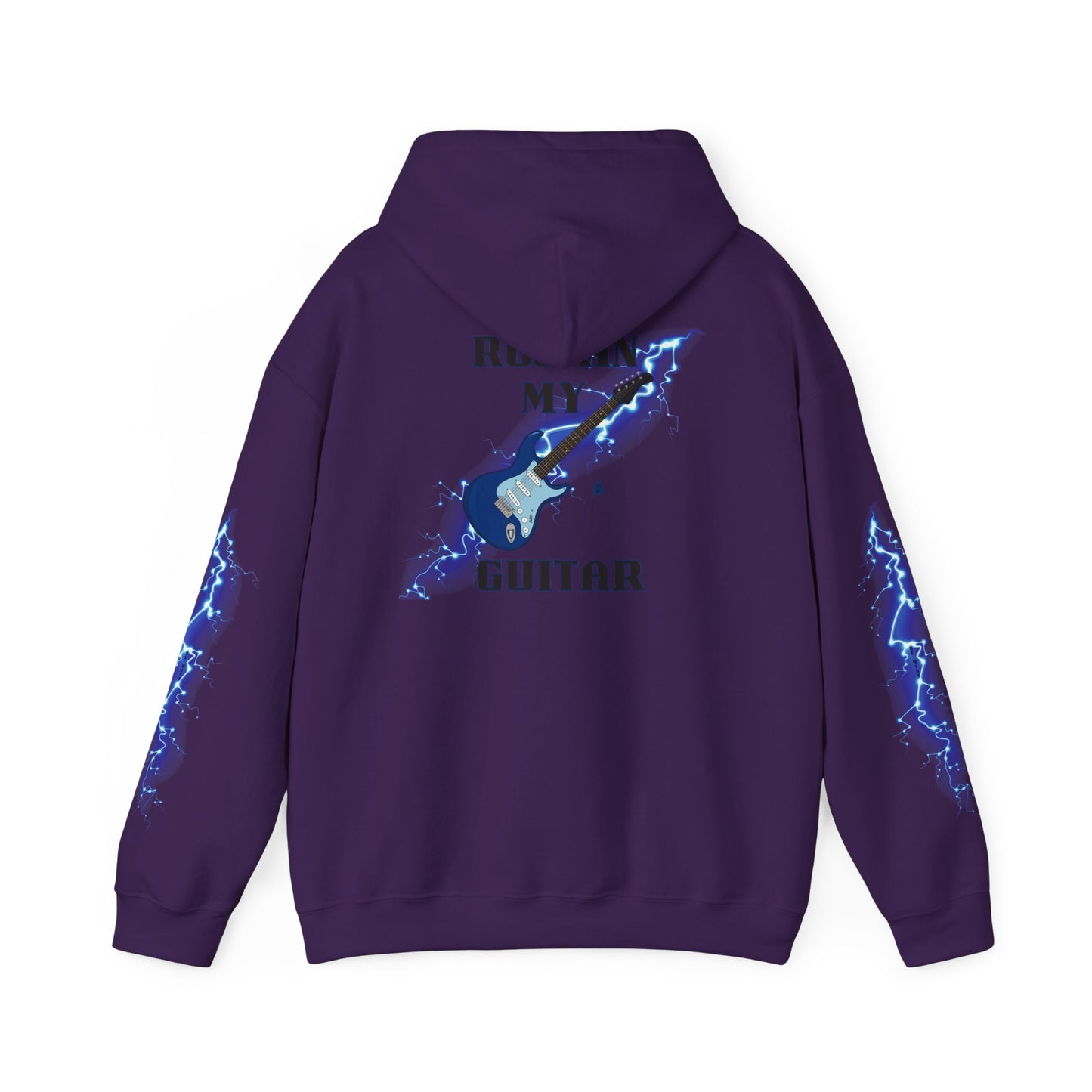 Rockin' My Guitar Hoodie - Unisex Heavy Blend™ Sweatshirt for Music Lovers