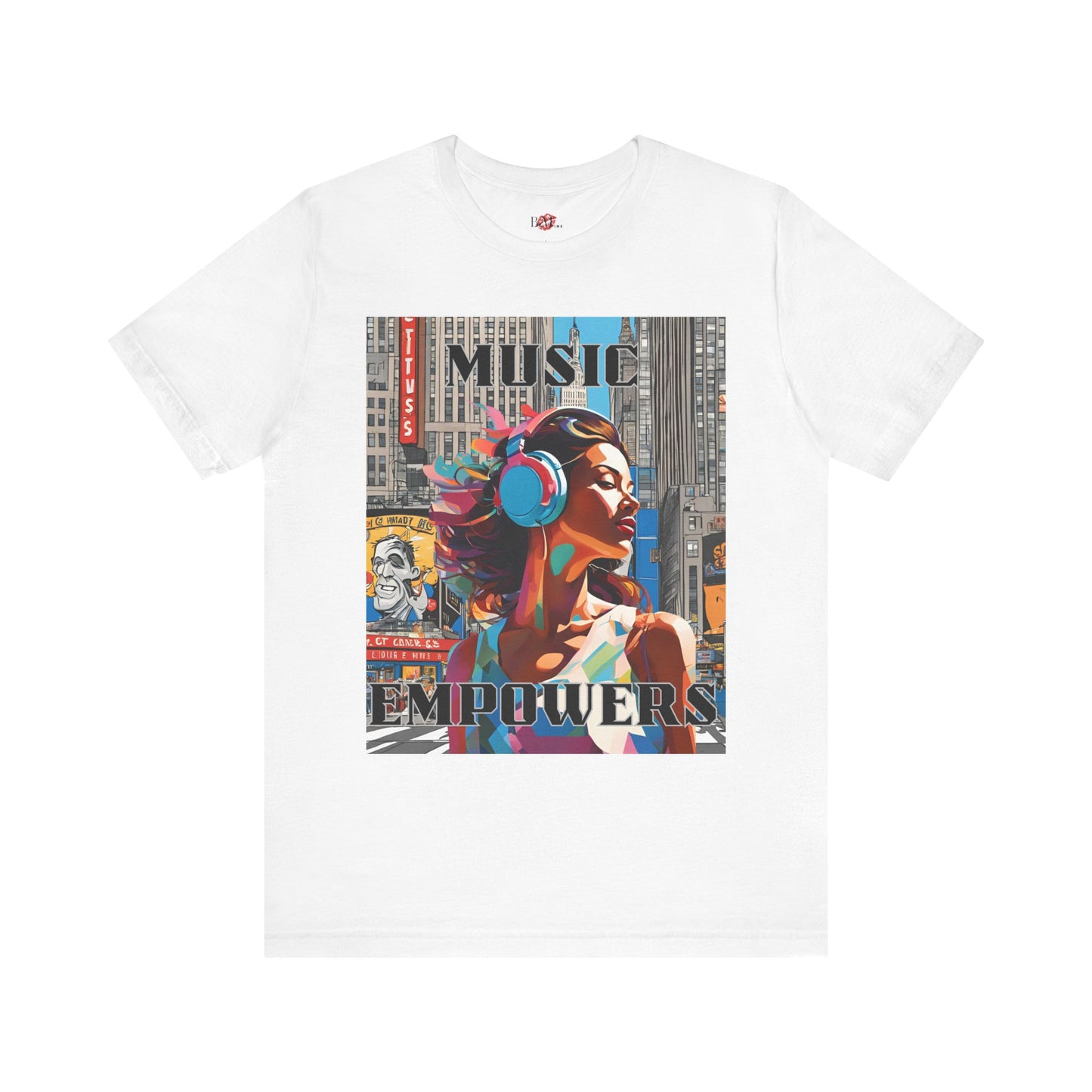 Music Empowers,男女通用平纹针织短袖 T 恤