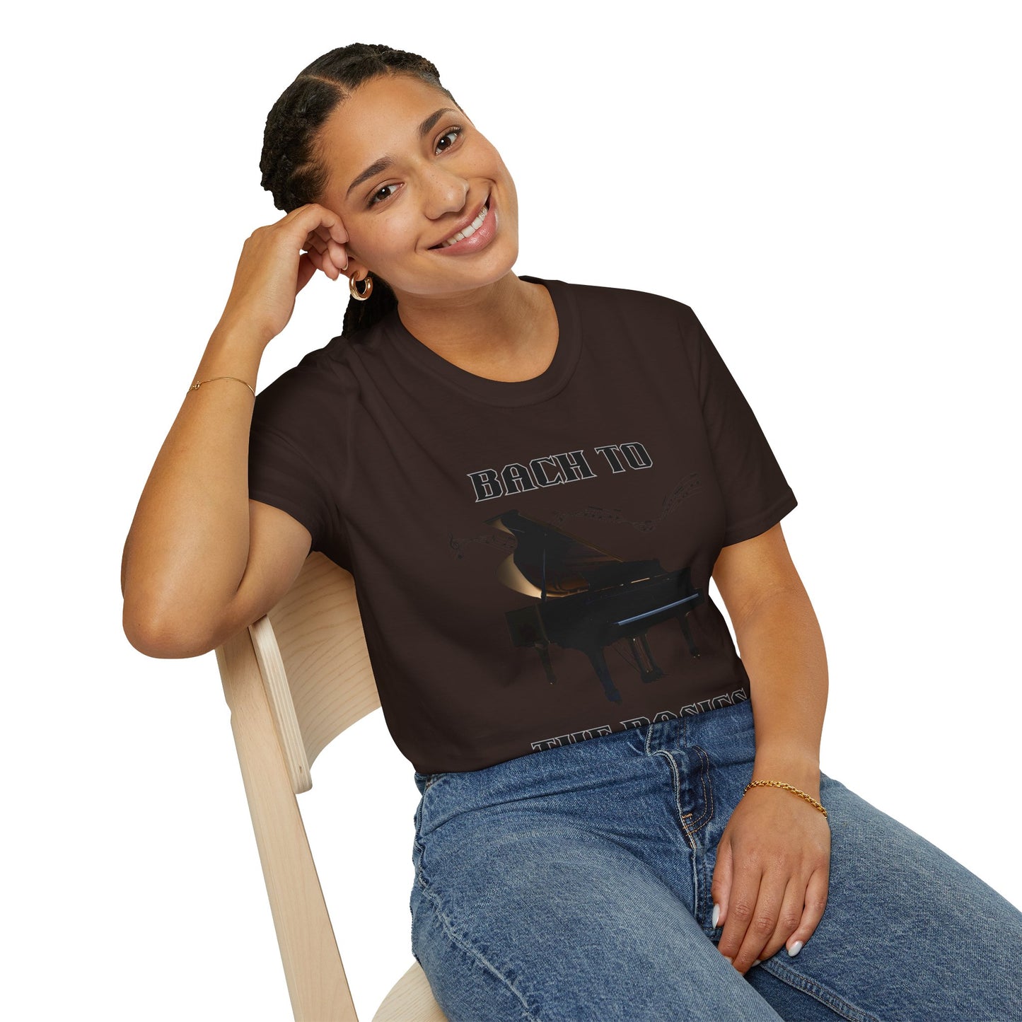 T-Shirt Bach to the Basics - Retro Music Lover Gift