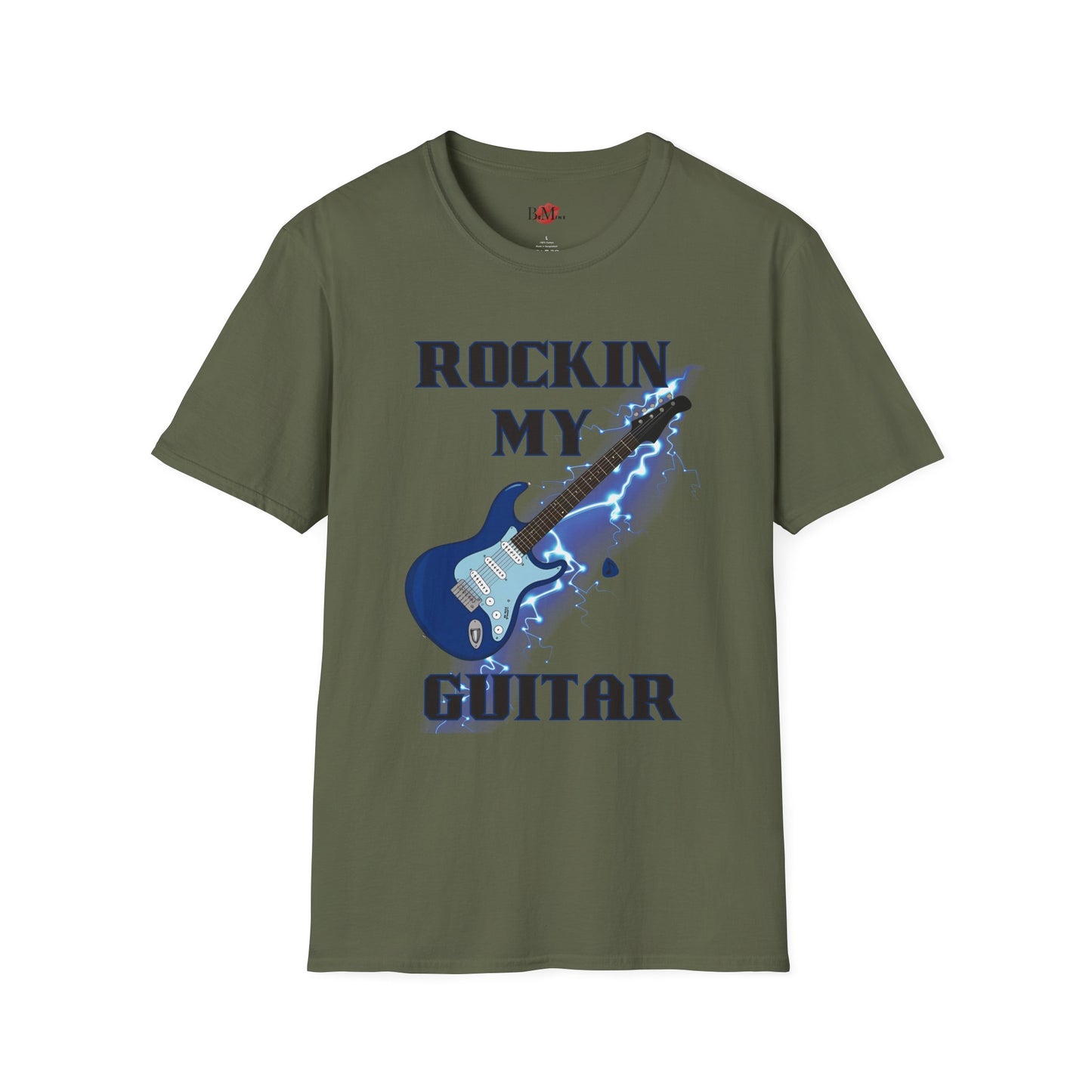 Rockin' My Guitar Unisex Softstyle T-Shirt - Perfect for Music Lovers