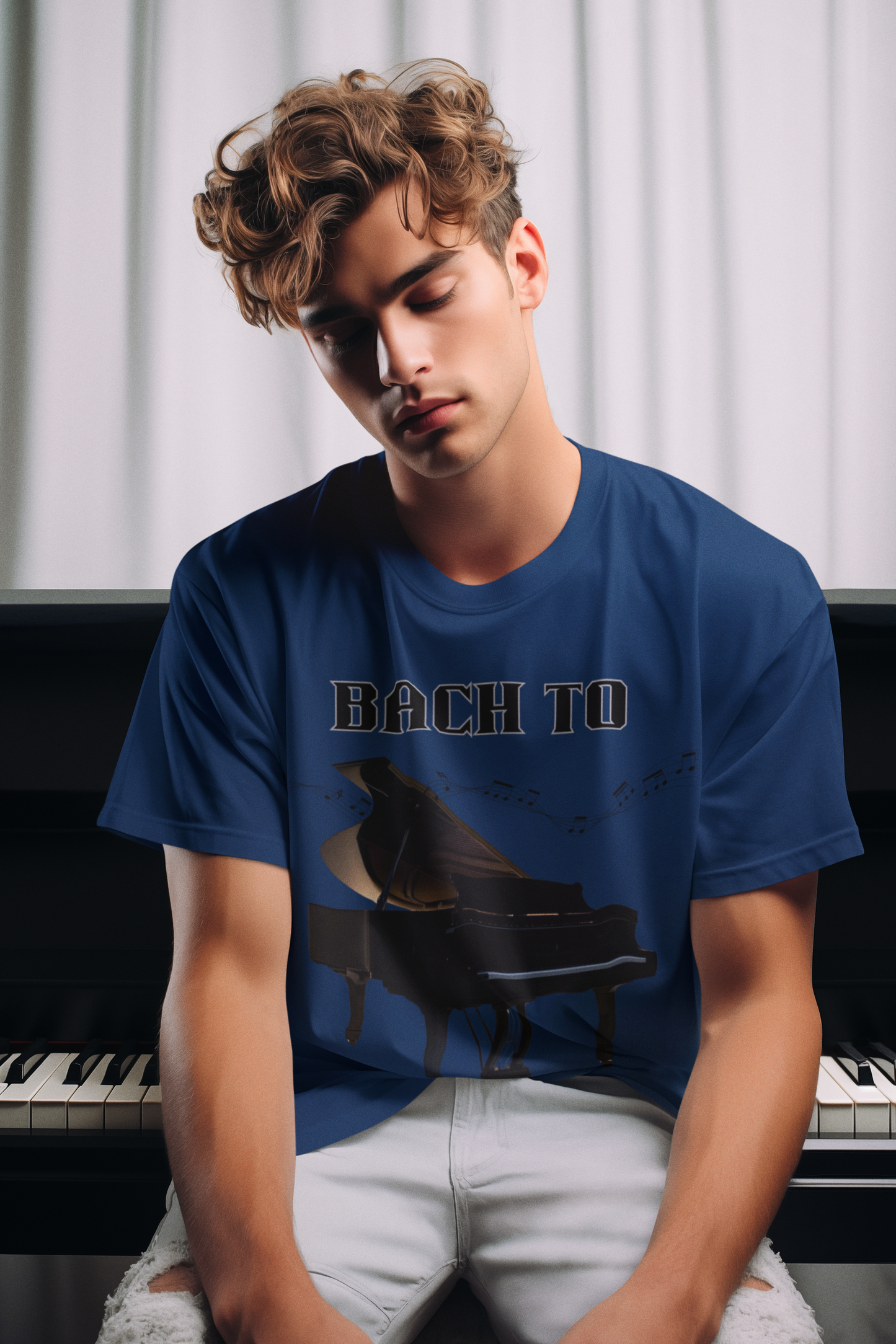 T-Shirt Bach to the Basics - Retro Music Lover Gift
