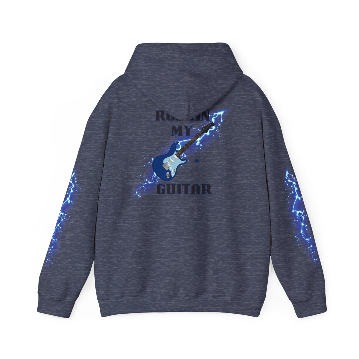 Rockin' My Guitar Hoodie - Unisex Heavy Blend™ Sweatshirt for Music Lovers