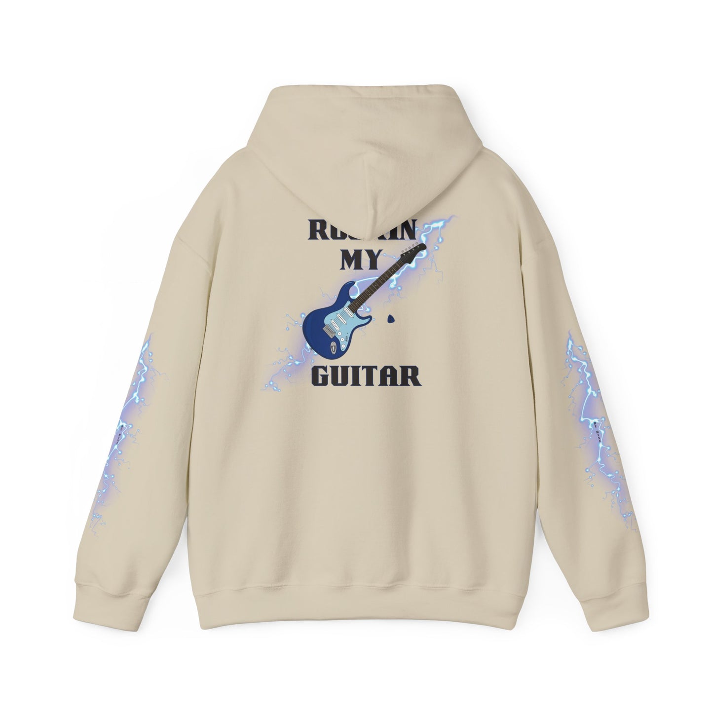 Rockin' My Guitar Hoodie - Unisex Heavy Blend™ Sweatshirt for Music Lovers