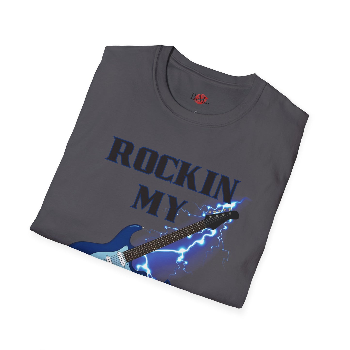 Rockin' My Guitar Unisex Softstyle T-Shirt - Perfect for Music Lovers
