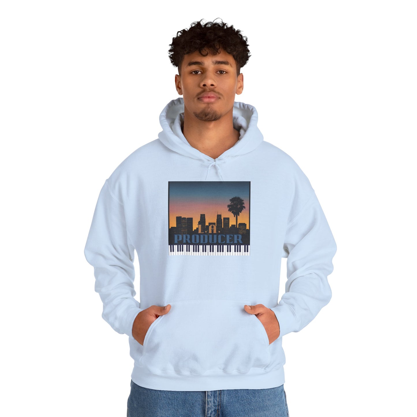 Hooded Sweatshirt L A Producer Black