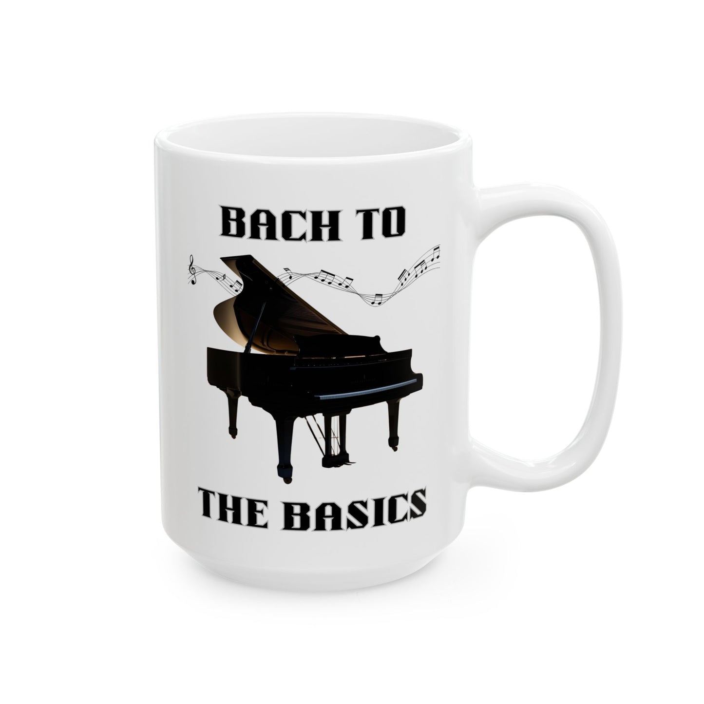 Mug - Bach To The Basics Ceramic Mug (11oz, 15oz)
