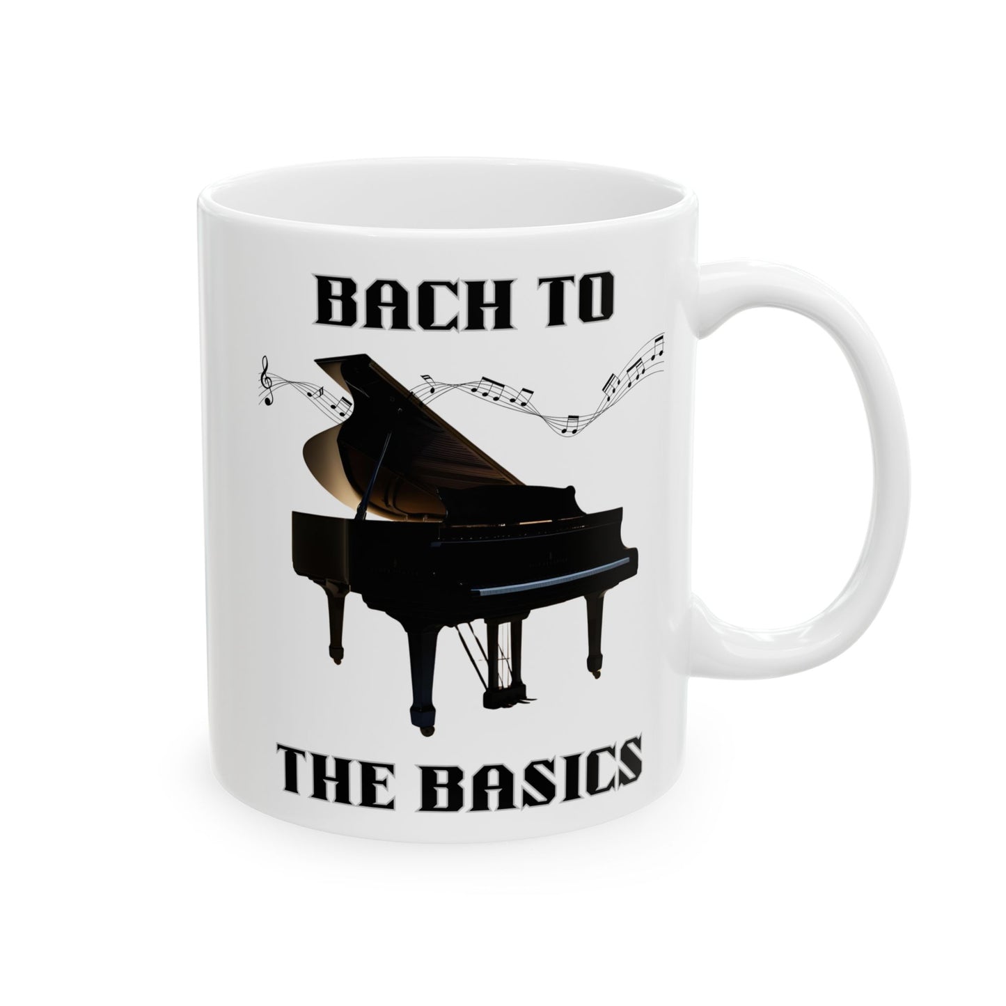 Mug - Bach To The Basics Ceramic Mug (11oz, 15oz)