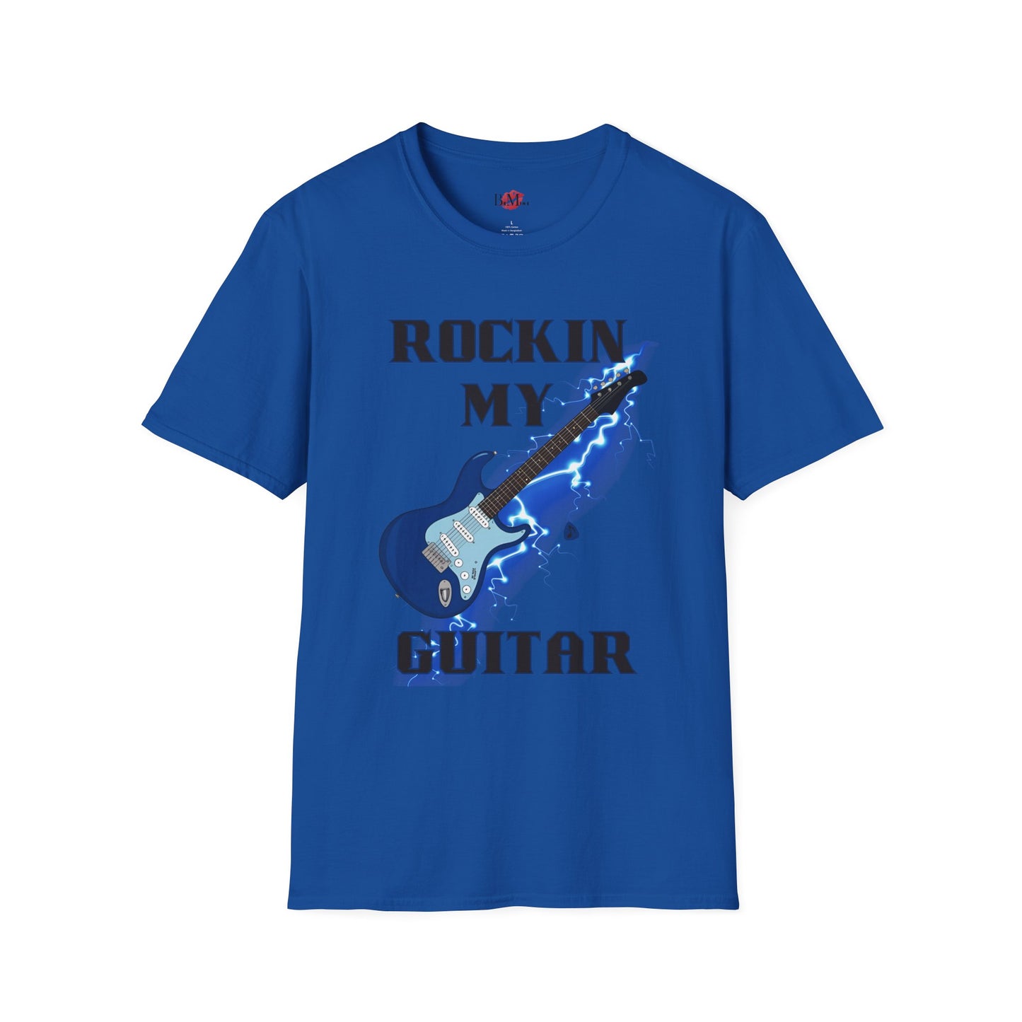 Rockin' My Guitar Unisex Softstyle T-Shirt - Perfect for Music Lovers