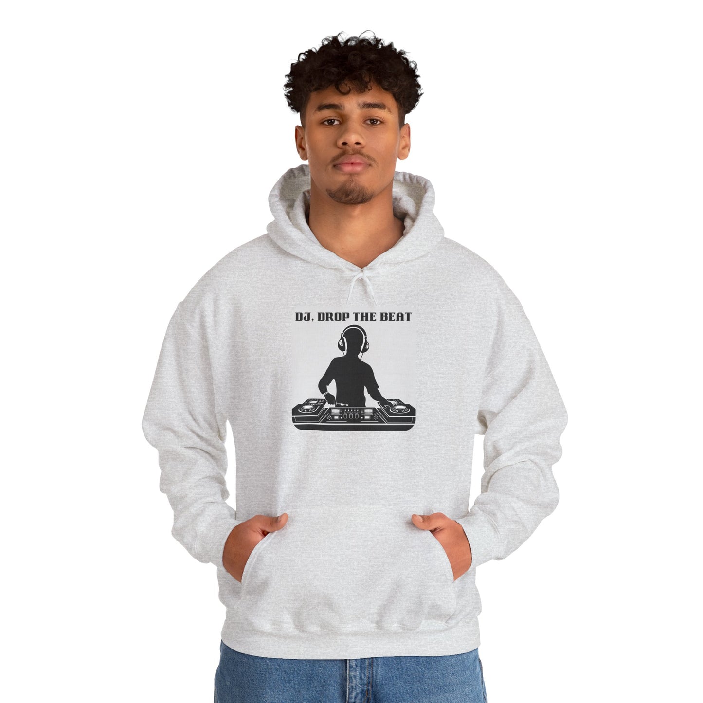 DJ Drop The Beat Unisex Hoodie - Heavy Blend Sweatshirt for Music Lovers