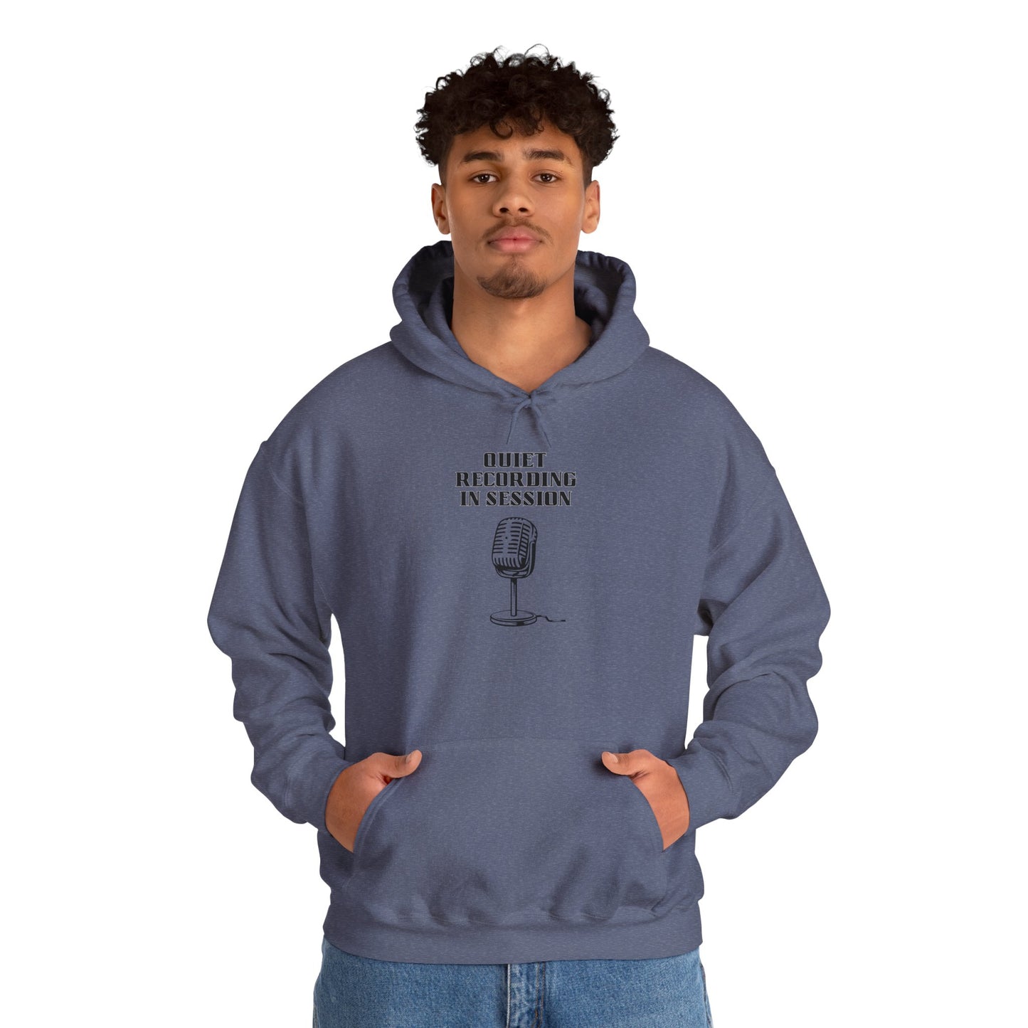 Hooded Sweatshirt Quiet Recording in Session