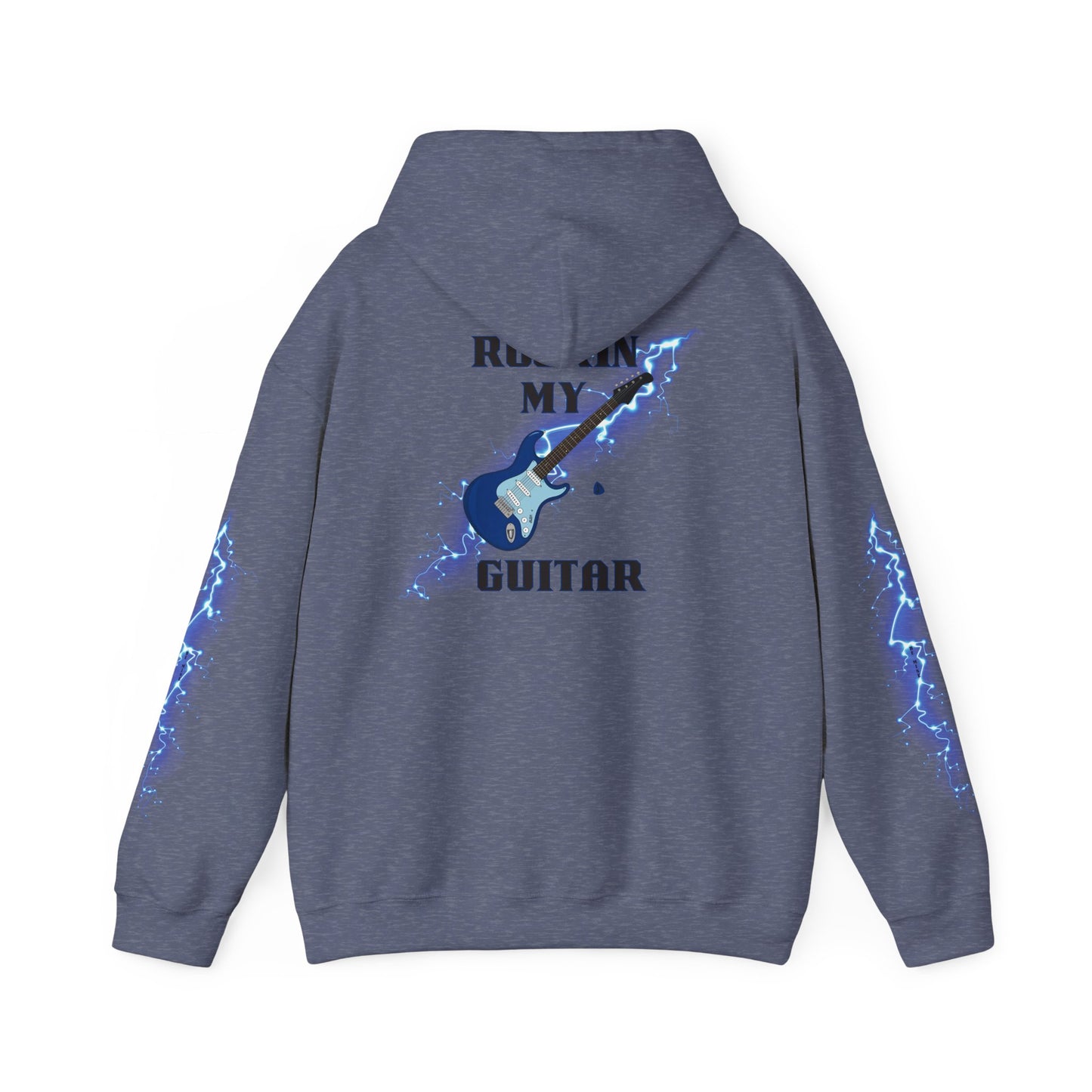 Rockin' My Guitar Hoodie - Unisex Heavy Blend™ Sweatshirt for Music Lovers