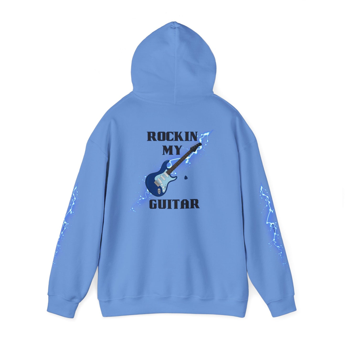 Rockin' My Guitar Hoodie - Unisex Heavy Blend™ Sweatshirt for Music Lovers