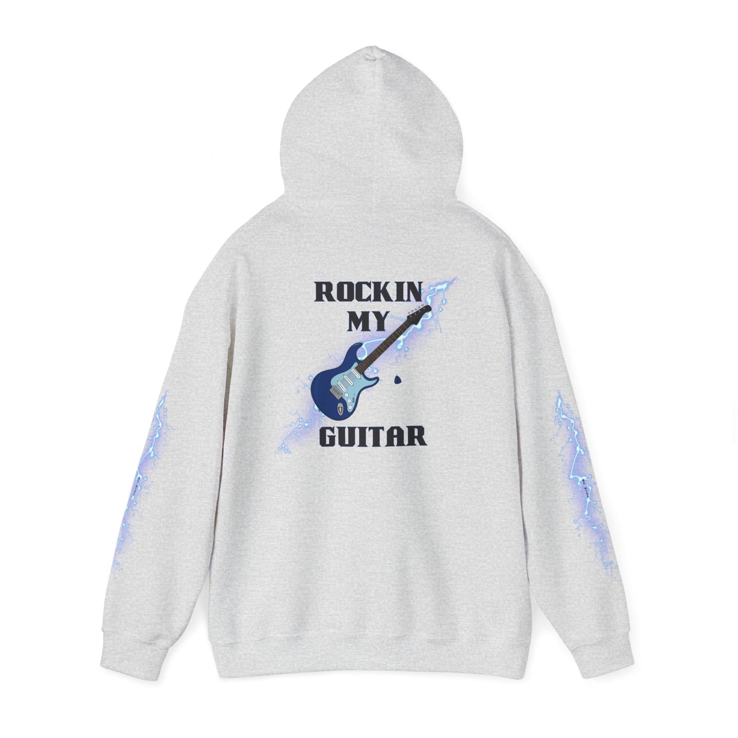 Rockin' My Guitar Hoodie - Unisex Heavy Blend™ Sweatshirt for Music Lovers