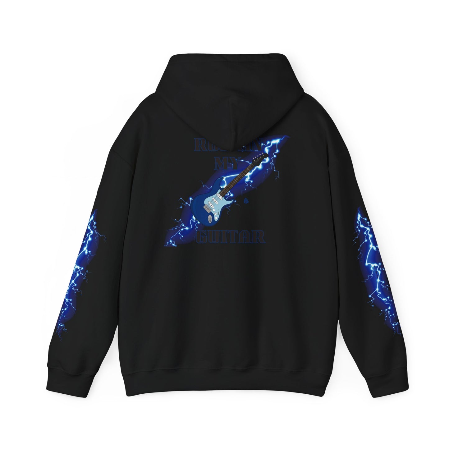 Rockin' My Guitar Hoodie - Unisex Heavy Blend™ Sweatshirt for Music Lovers