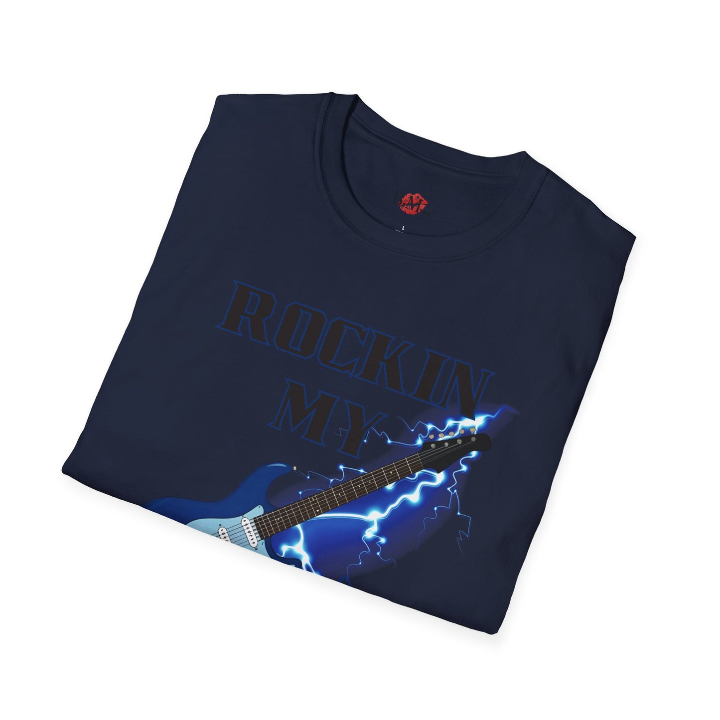 Rockin' My Guitar Unisex Softstyle T-Shirt - Perfect for Music Lovers