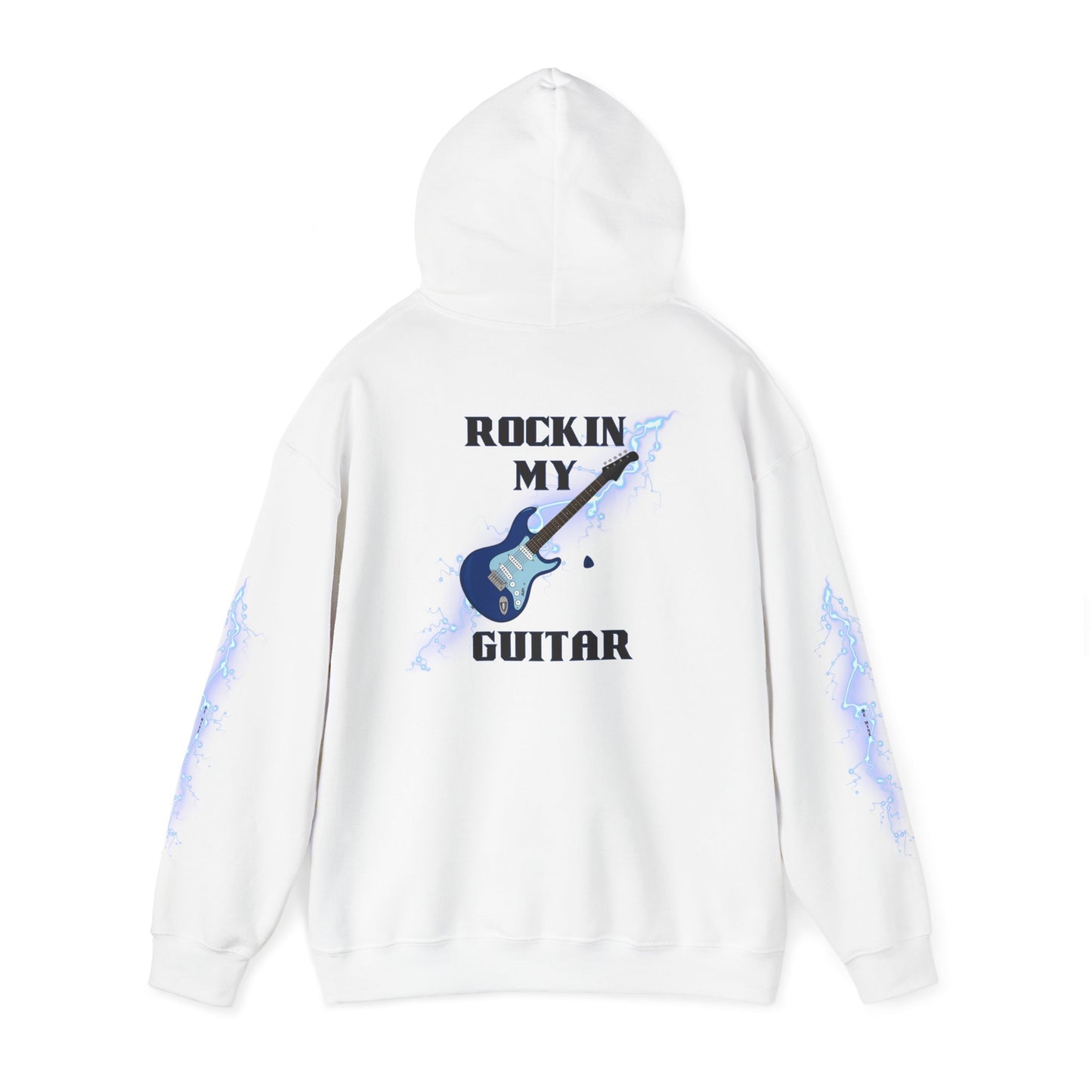 Rockin' My Guitar Hoodie - Unisex Heavy Blend™ Sweatshirt for Music Lovers