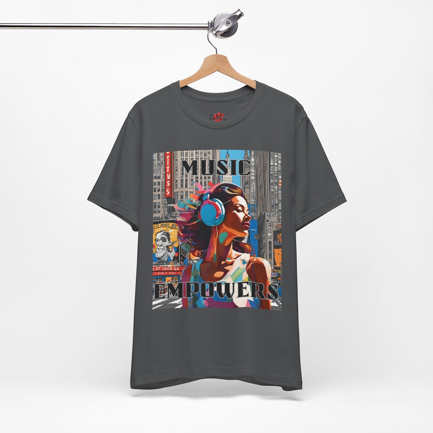 Music Empowers,男女通用平纹针织短袖 T 恤