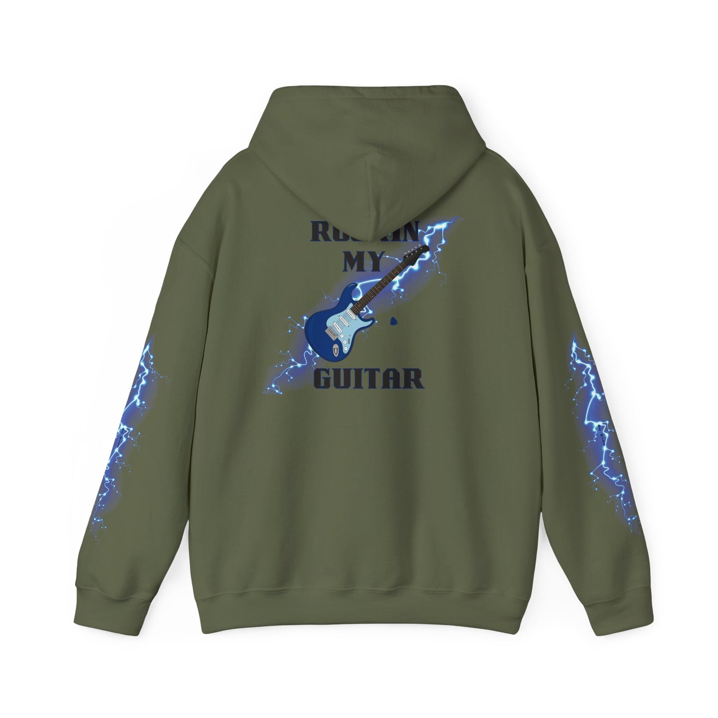 Rockin' My Guitar Hoodie - Unisex Heavy Blend™ Sweatshirt for Music Lovers