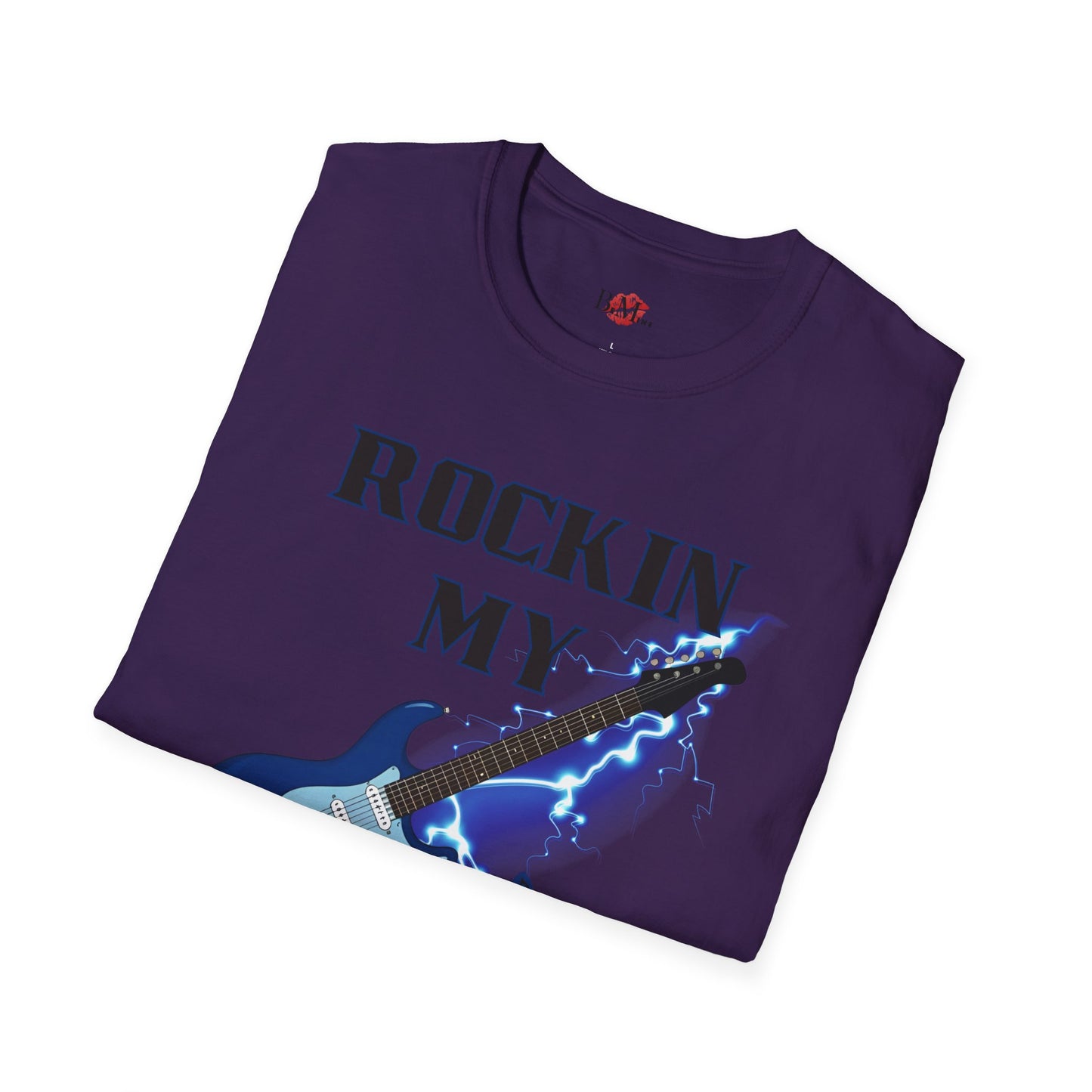 Rockin' My Guitar Unisex Softstyle T-Shirt - Perfect for Music Lovers