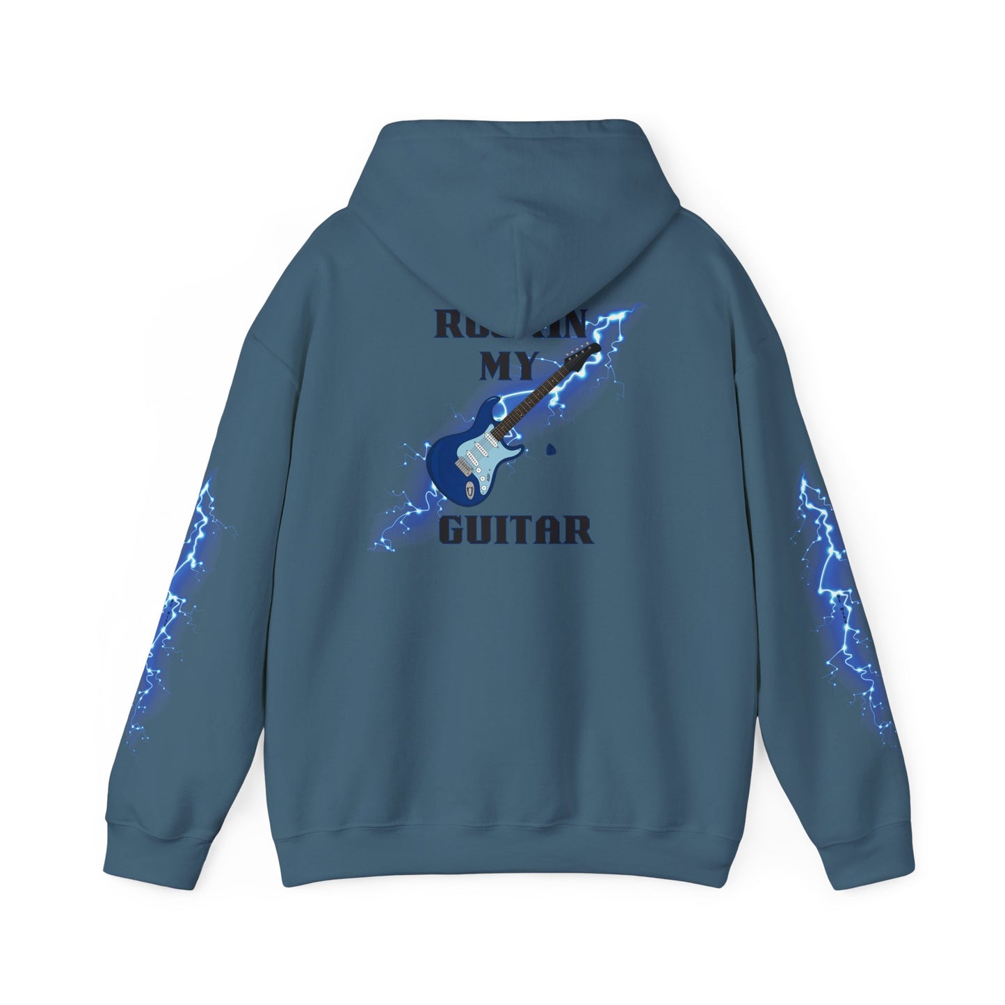Rockin' My Guitar Hoodie - Unisex Heavy Blend™ Sweatshirt for Music Lovers