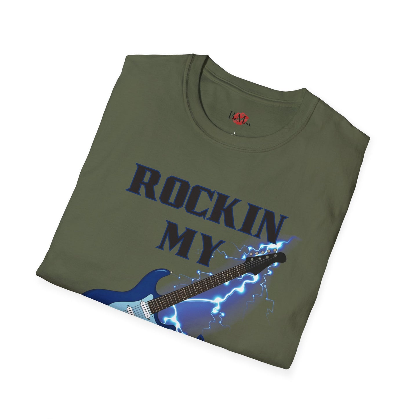 Rockin' My Guitar Unisex Softstyle T-Shirt - Perfect for Music Lovers