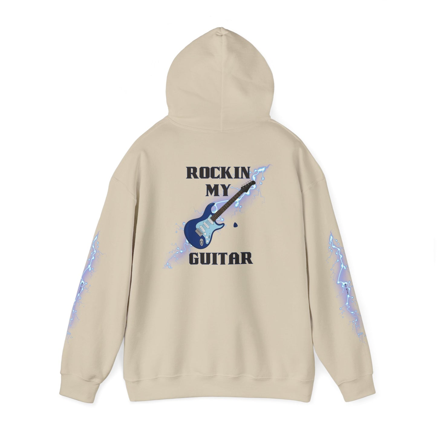 Rockin' My Guitar Hoodie - Unisex Heavy Blend™ Sweatshirt for Music Lovers