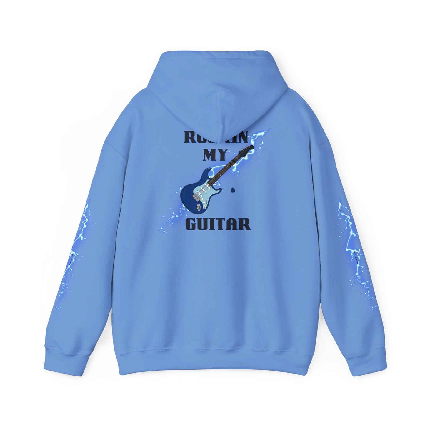 Rockin' My Guitar Hoodie - Unisex Heavy Blend™ Sweatshirt for Music Lovers