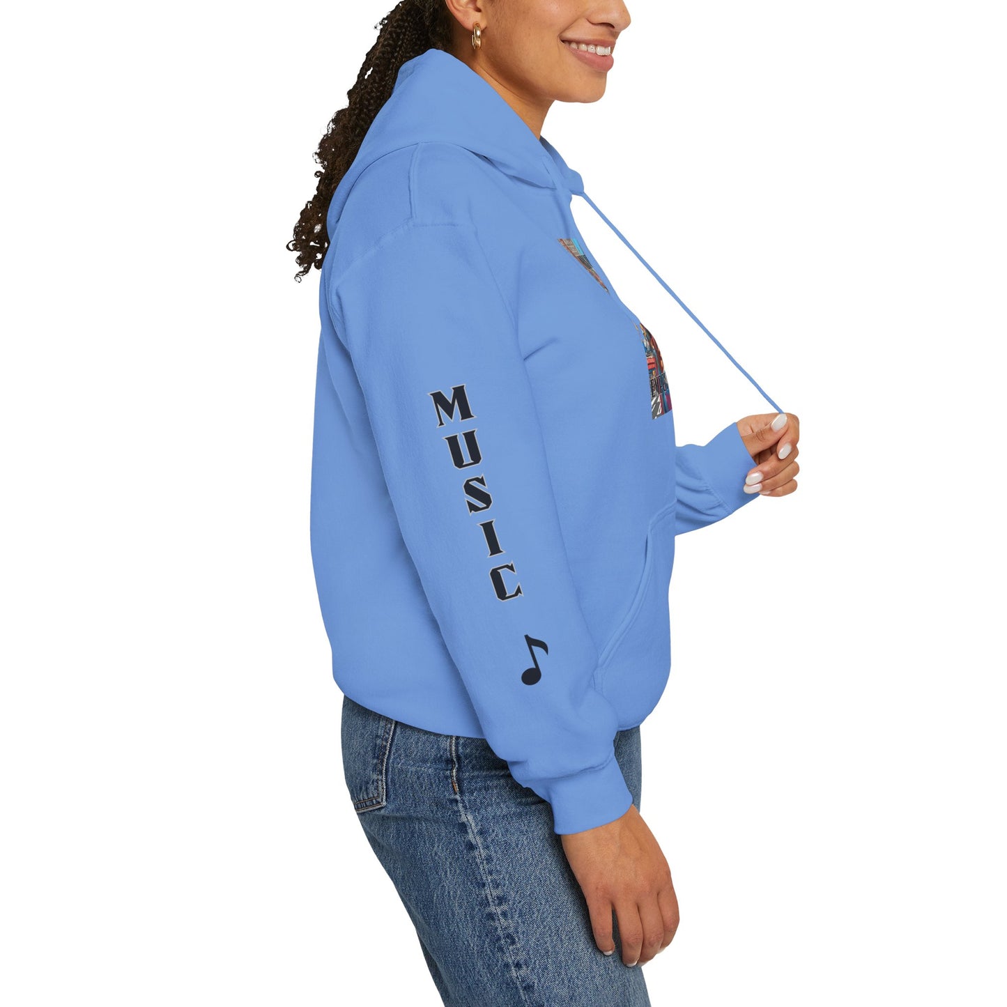 Hooded Sweatshirt Music Empowers Design