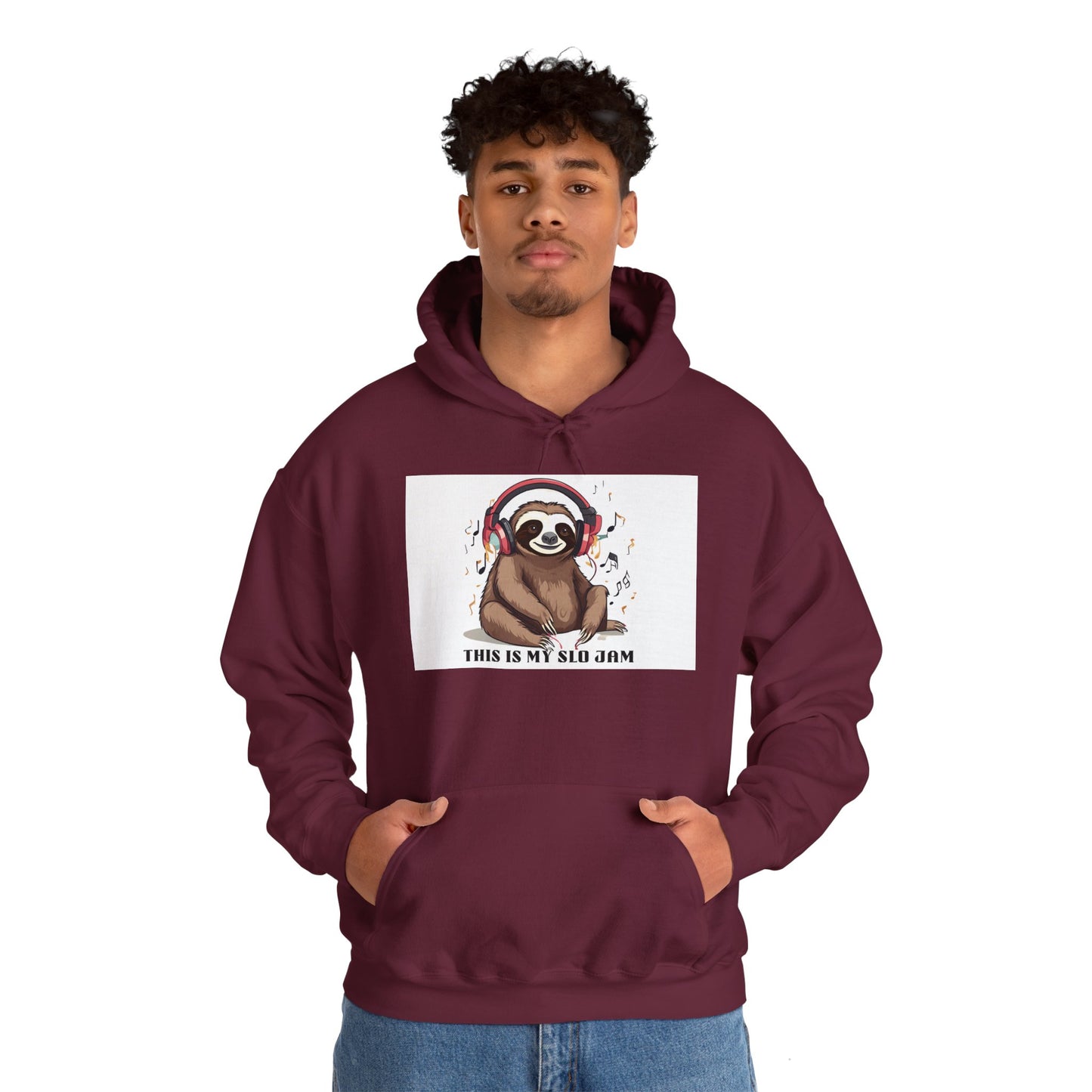 Sloth Heavy Blend Hoodie - Slo Jam Design