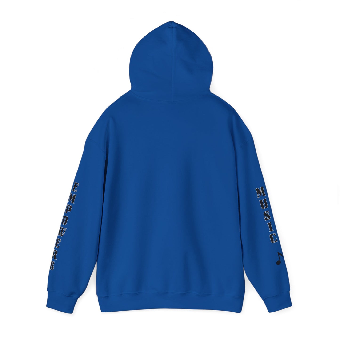 Hooded Sweatshirt Music Empowers Design