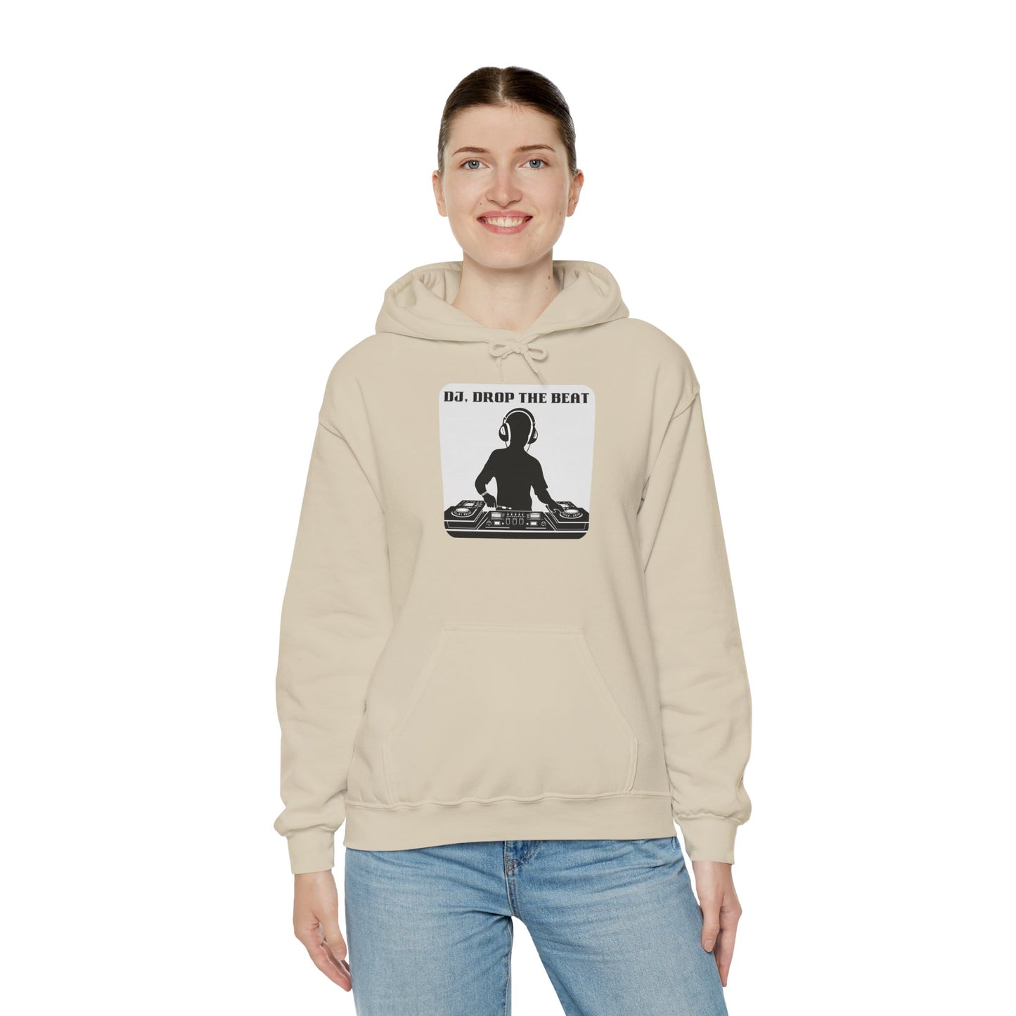 DJ Drop The Beat Unisex Hoodie - Heavy Blend Sweatshirt for Music Lovers