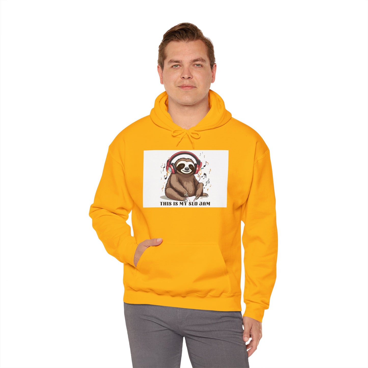 Sloth Heavy Blend Hoodie - Slo Jam Design