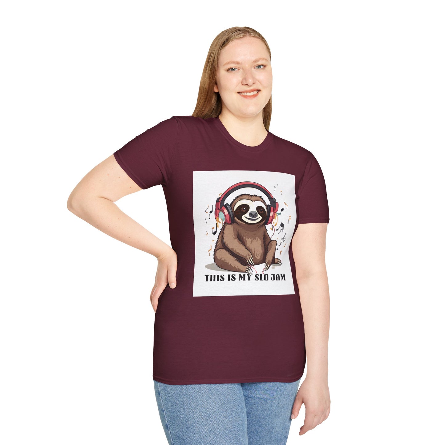 Sloth Softstyle T-Shirt - 'This is my Slo jam sloth'